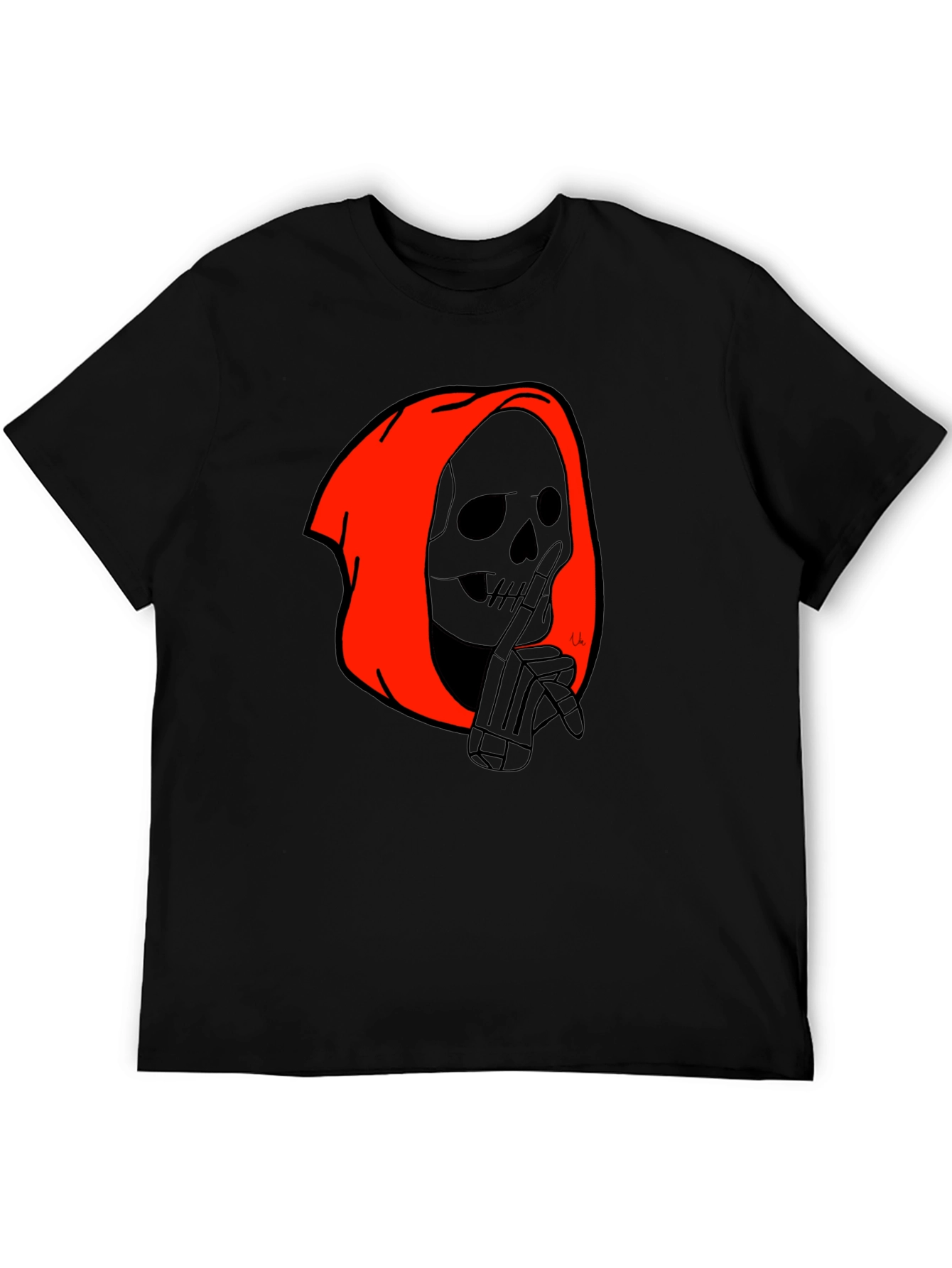 Grim Reaper Graphic Tee - Black