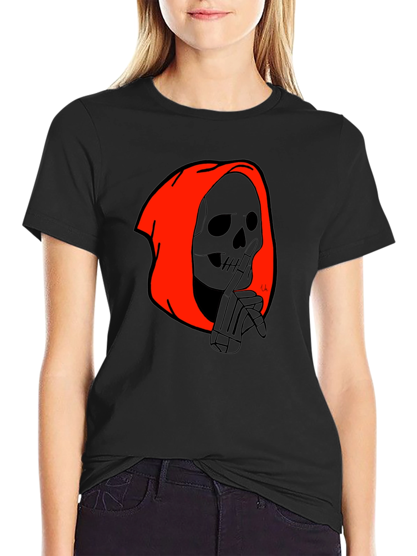 Grim Reaper Graphic Tee - Black