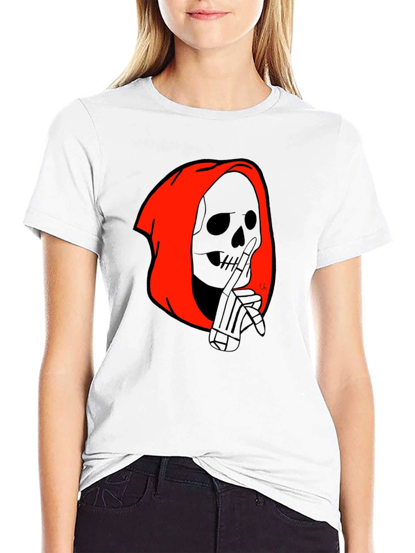 Grim Reaper Graphic Tee - Black