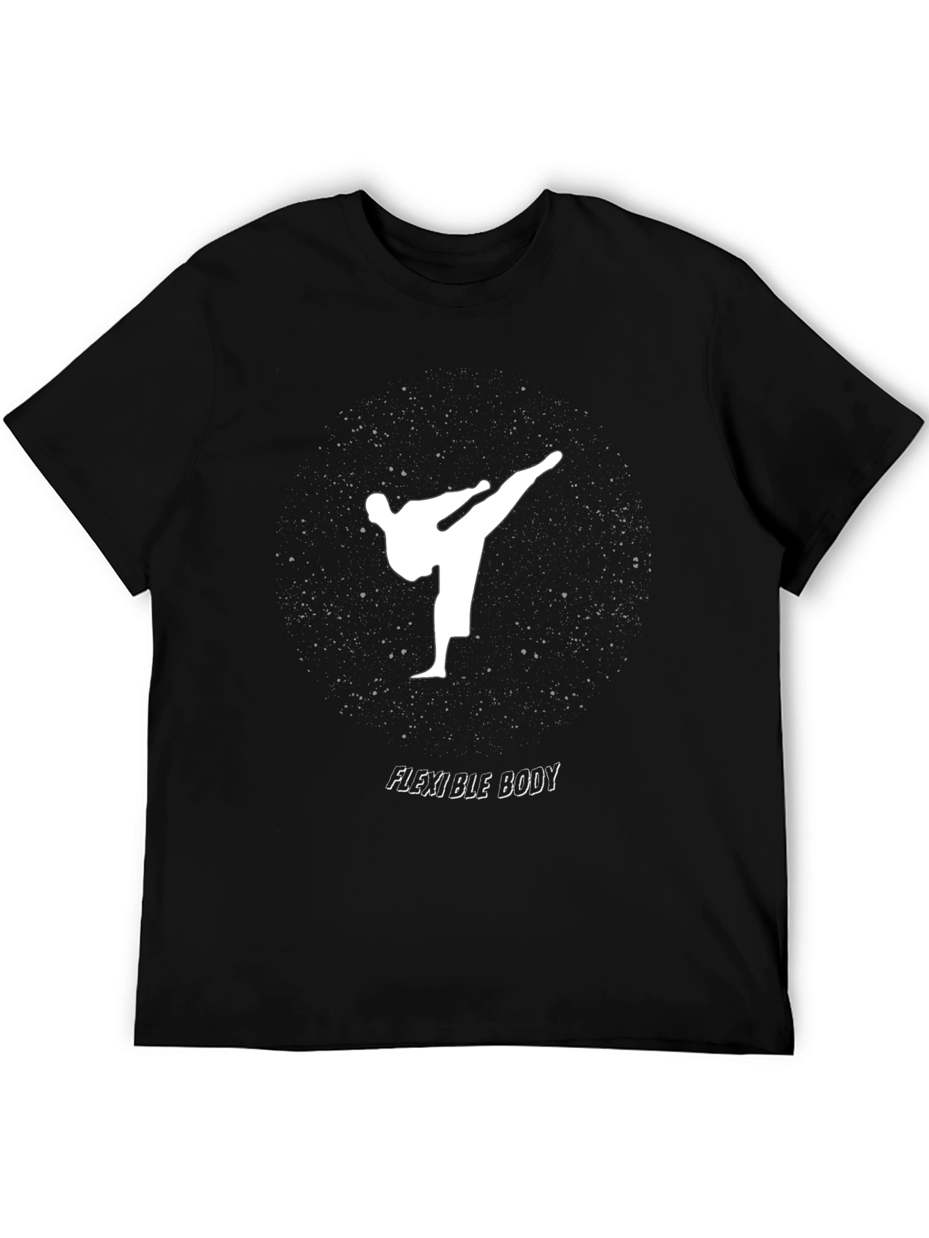 Flexible Body Black Graphic Tee