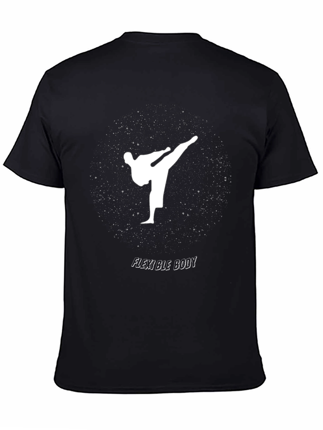 Flexible Body Black Graphic Tee