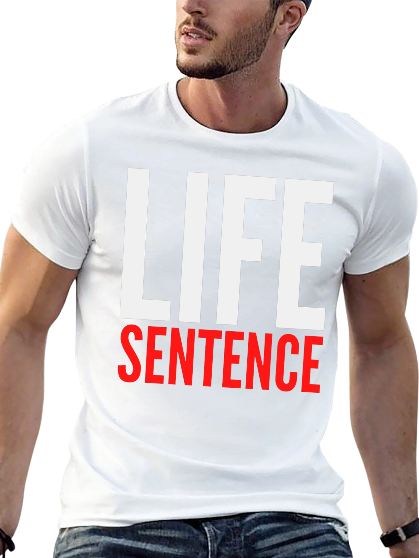 Life Sentence Graphic Print Black T-Shirt