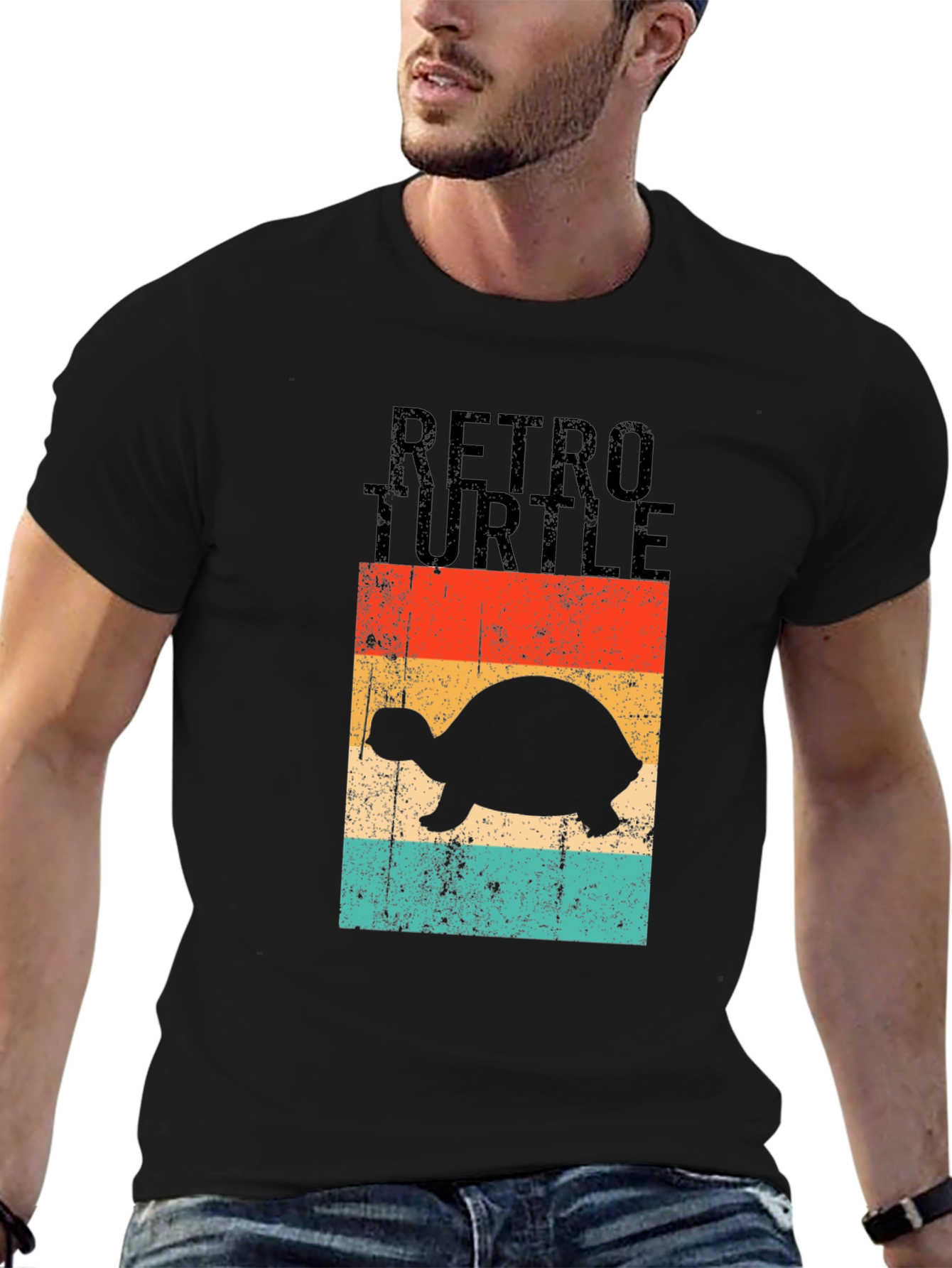 Retro Turtle Graphic T-Shirt