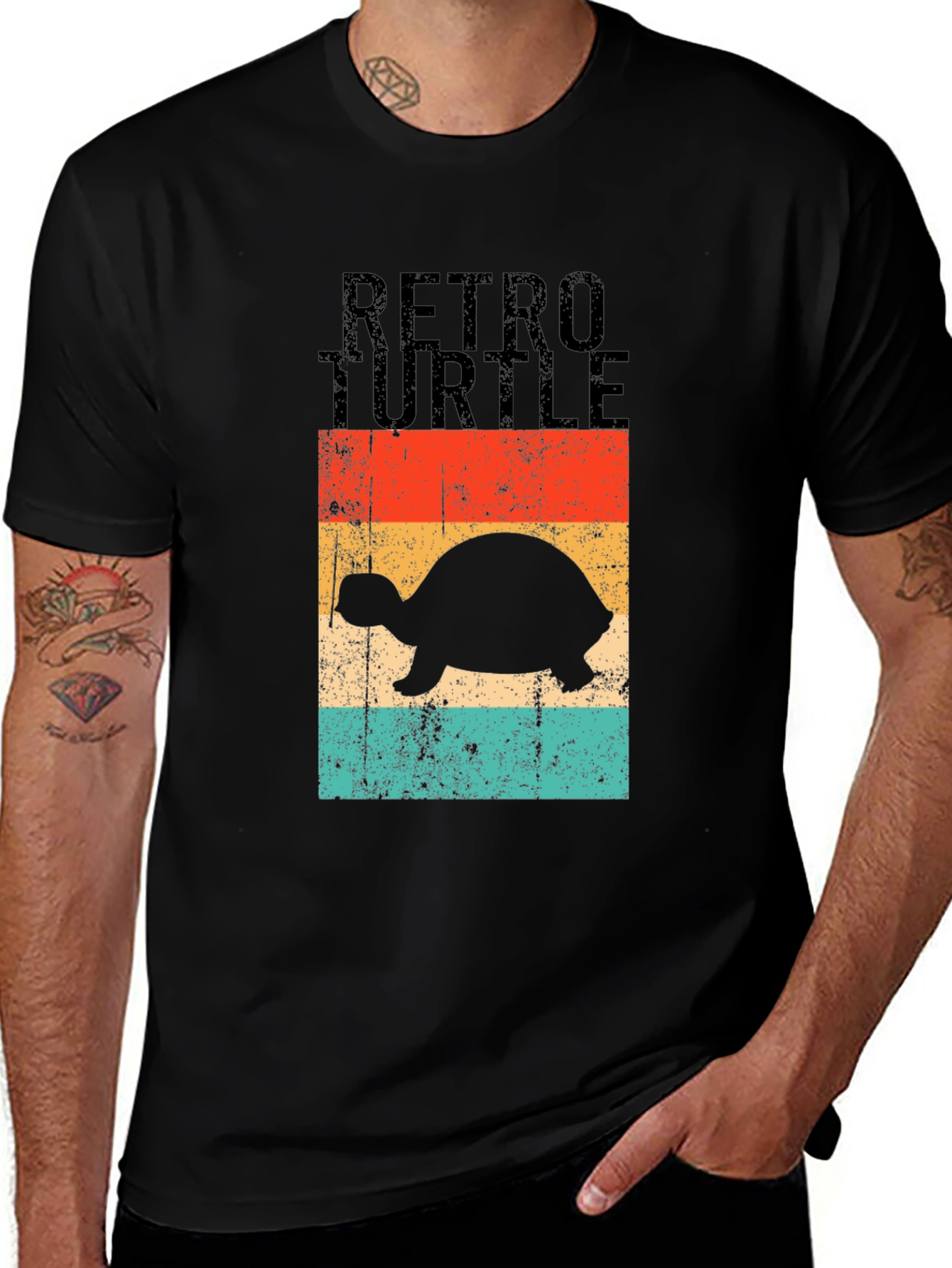 Retro Turtle Graphic T-Shirt