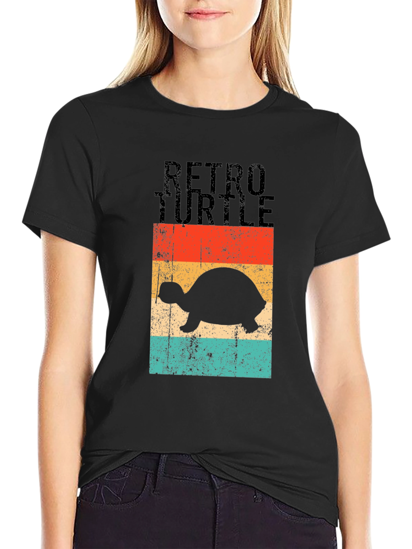 Retro Turtle Graphic T-Shirt