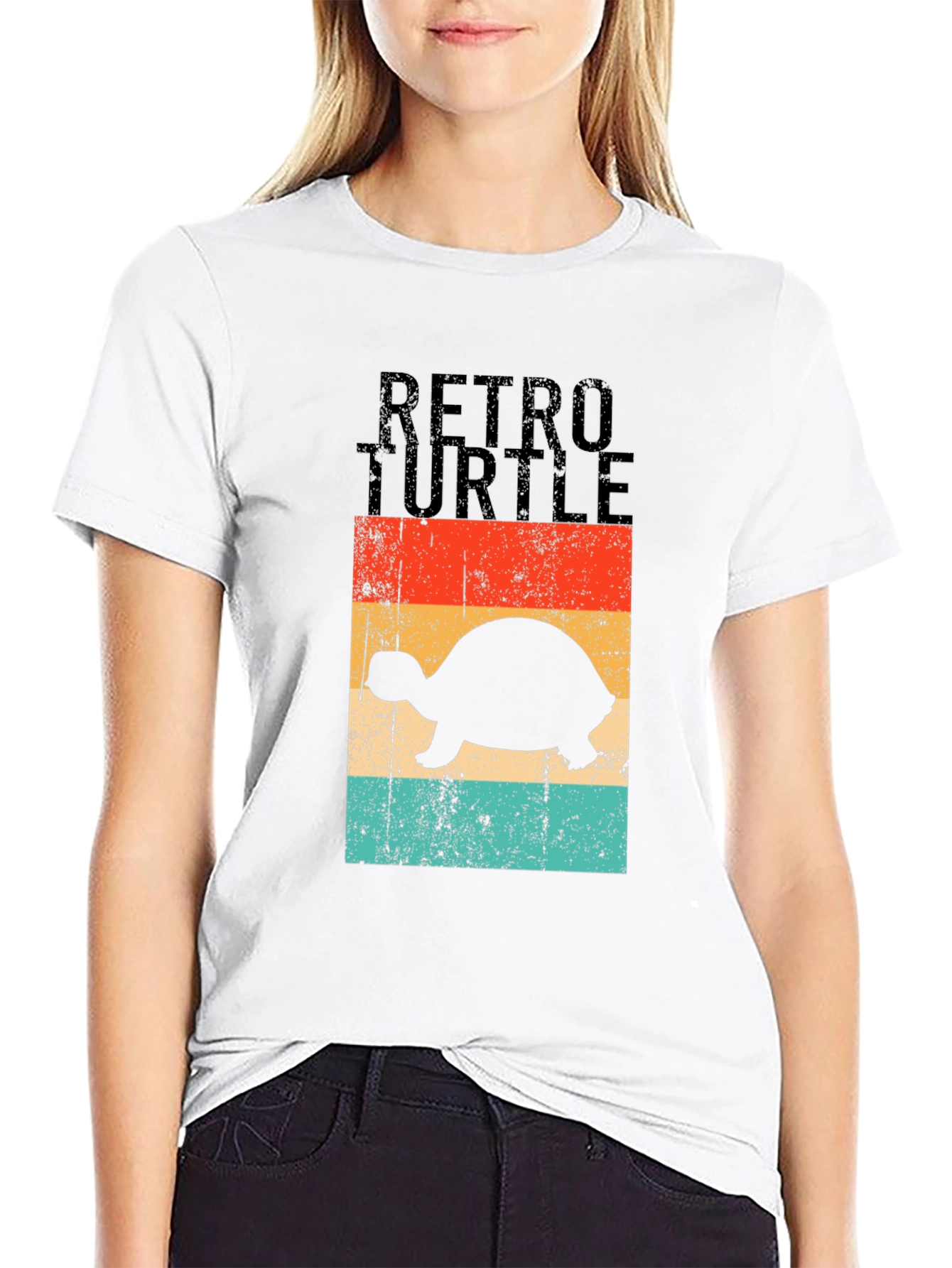 Retro Turtle Graphic T-Shirt