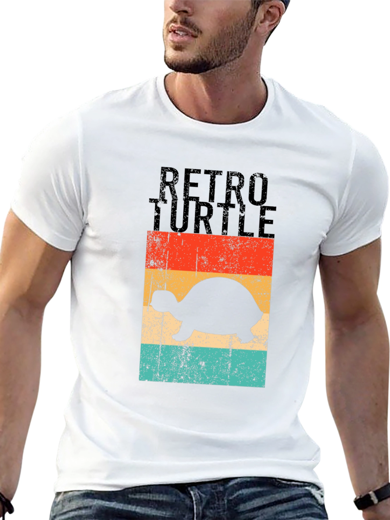 Retro Turtle Graphic T-Shirt