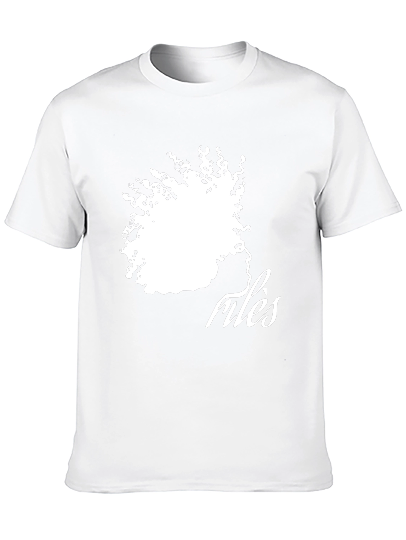 Stylish Black T-Shirt with Artistic Afro Silhouette