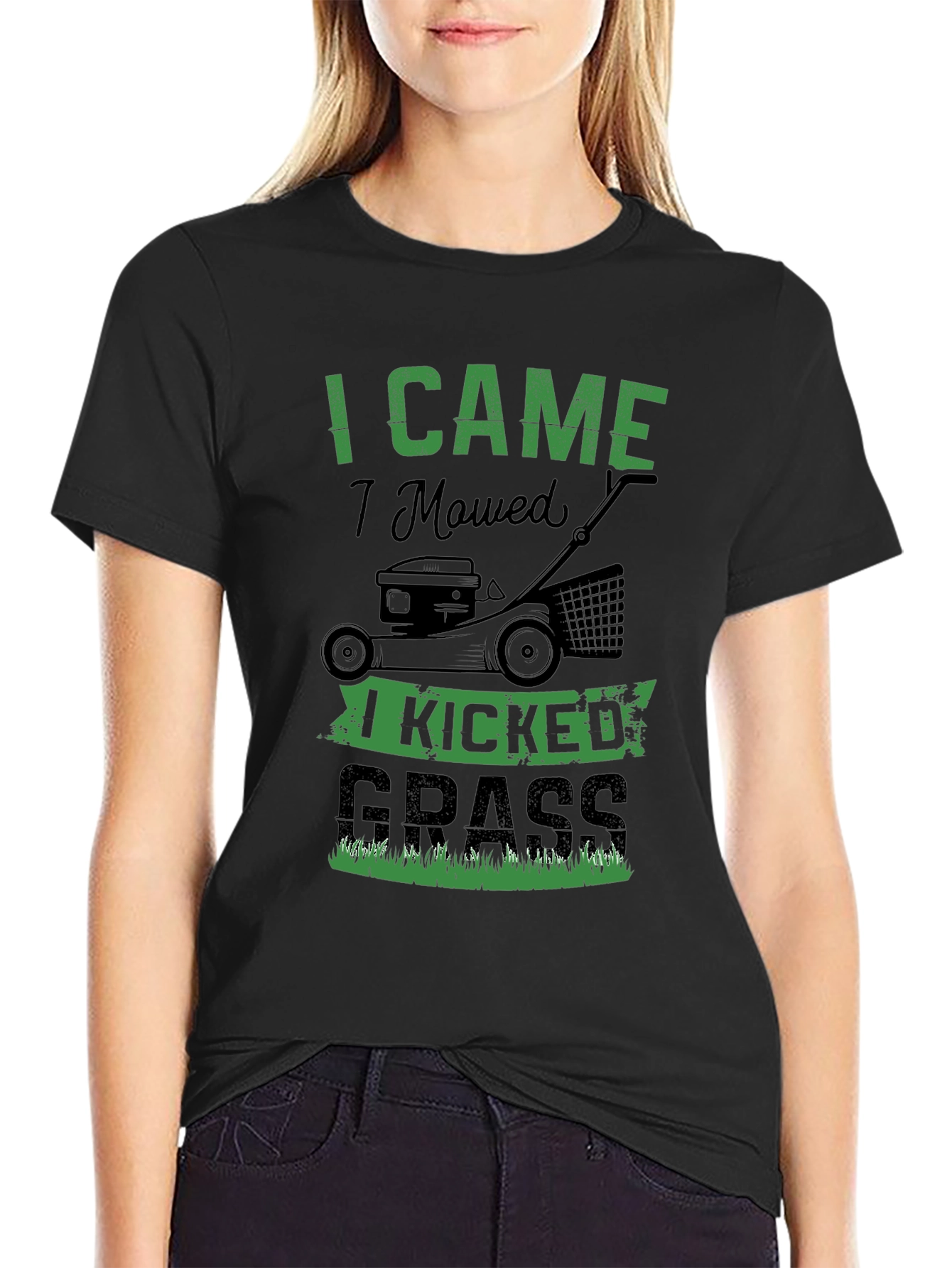 I Came I Mowed I Kicked Grass Graphic Tee