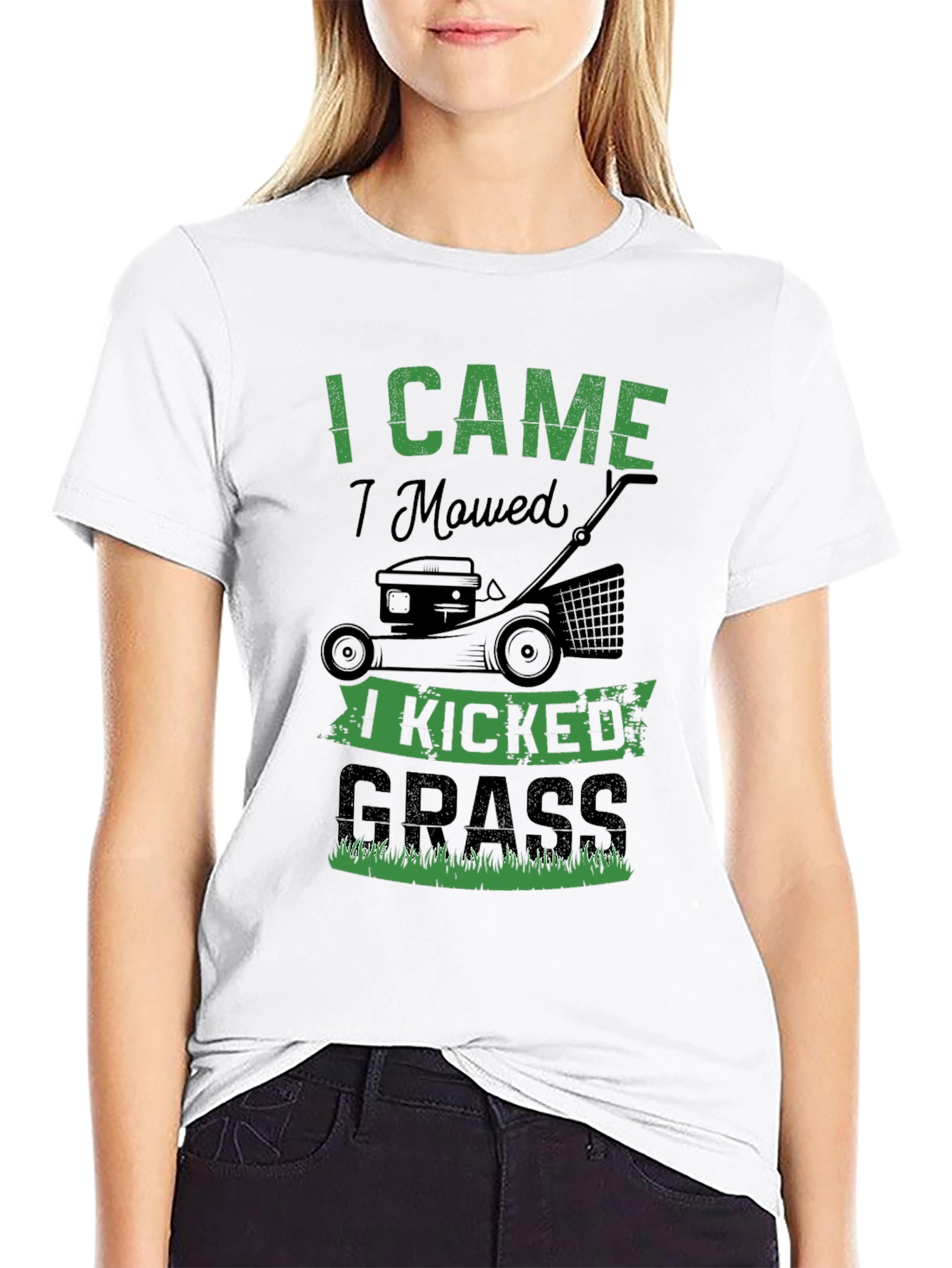 I Came I Mowed I Kicked Grass Graphic Tee