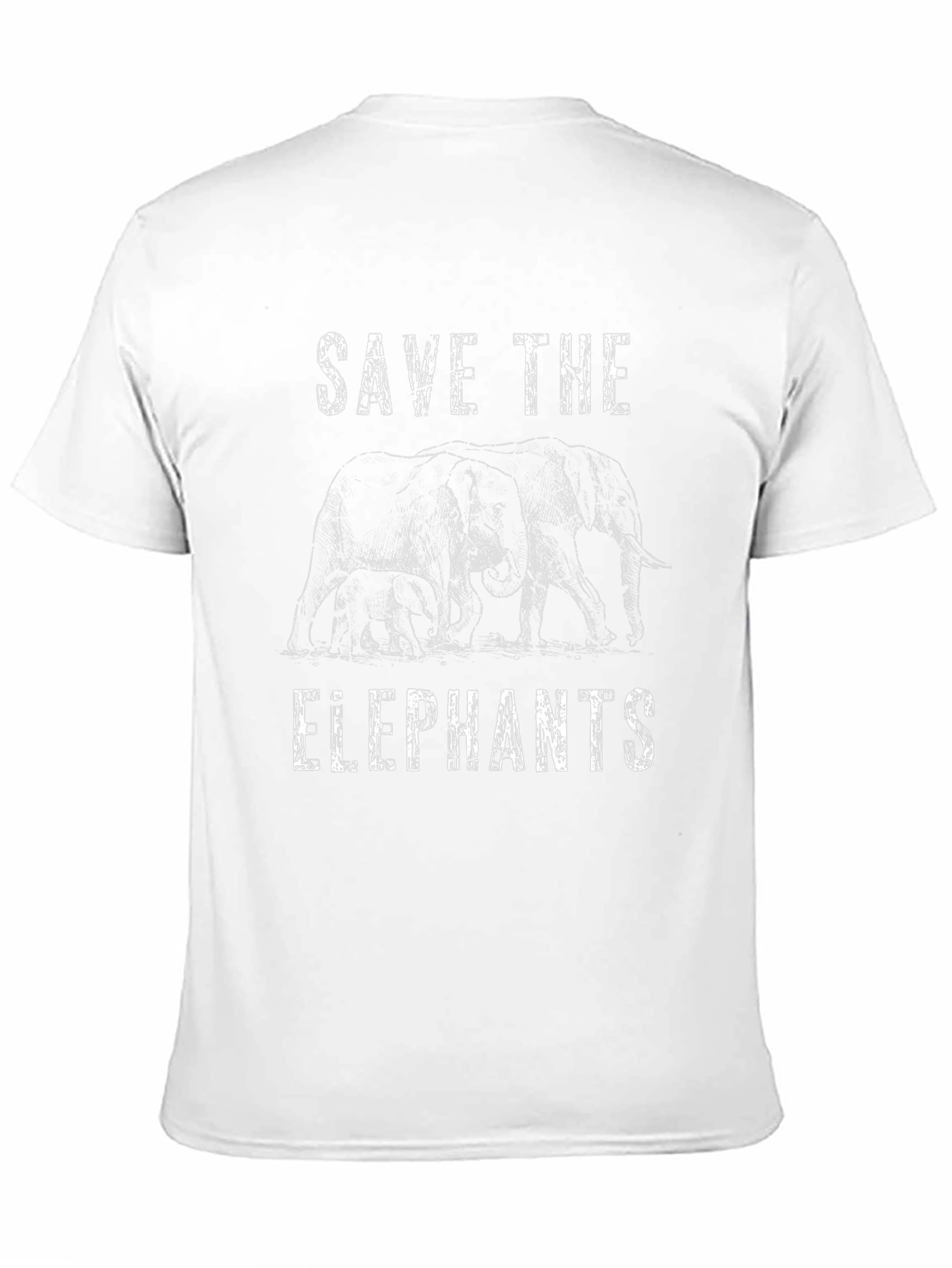 Save The Elephants Black T-Shirt
