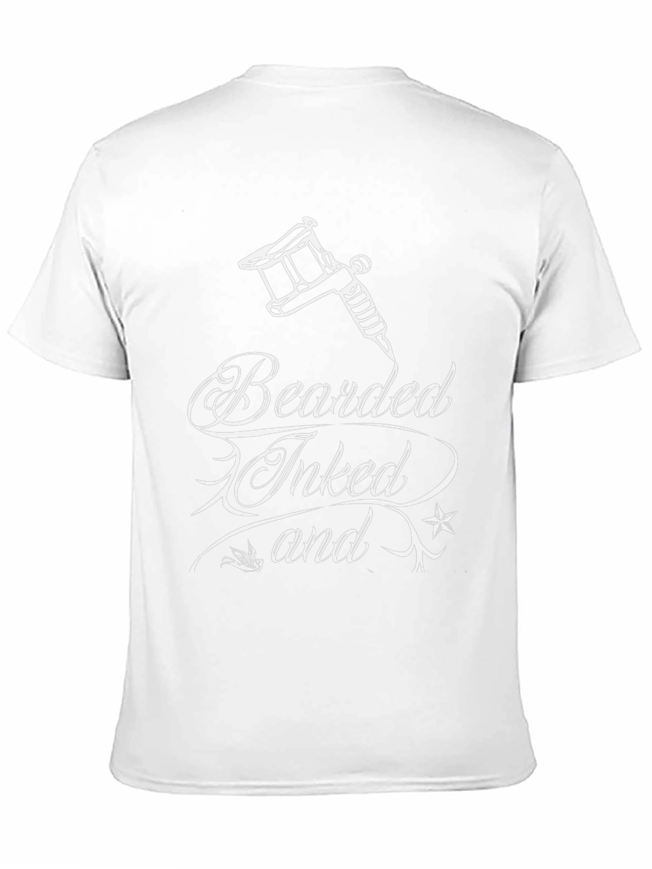 Bearded Inked Tee - Tattoo Lovers Black T-Shirt