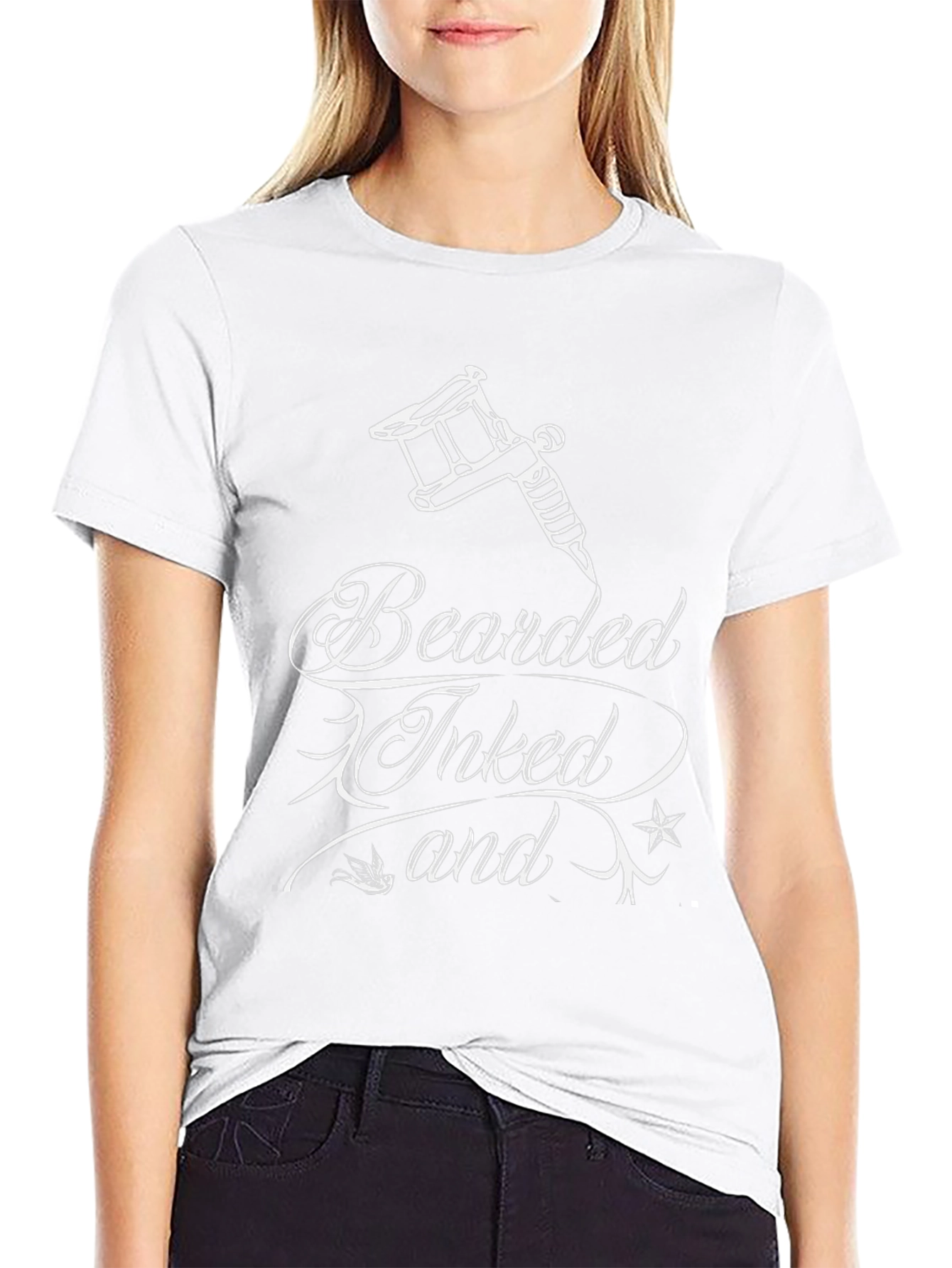 Bearded Inked Tee - Tattoo Lovers Black T-Shirt