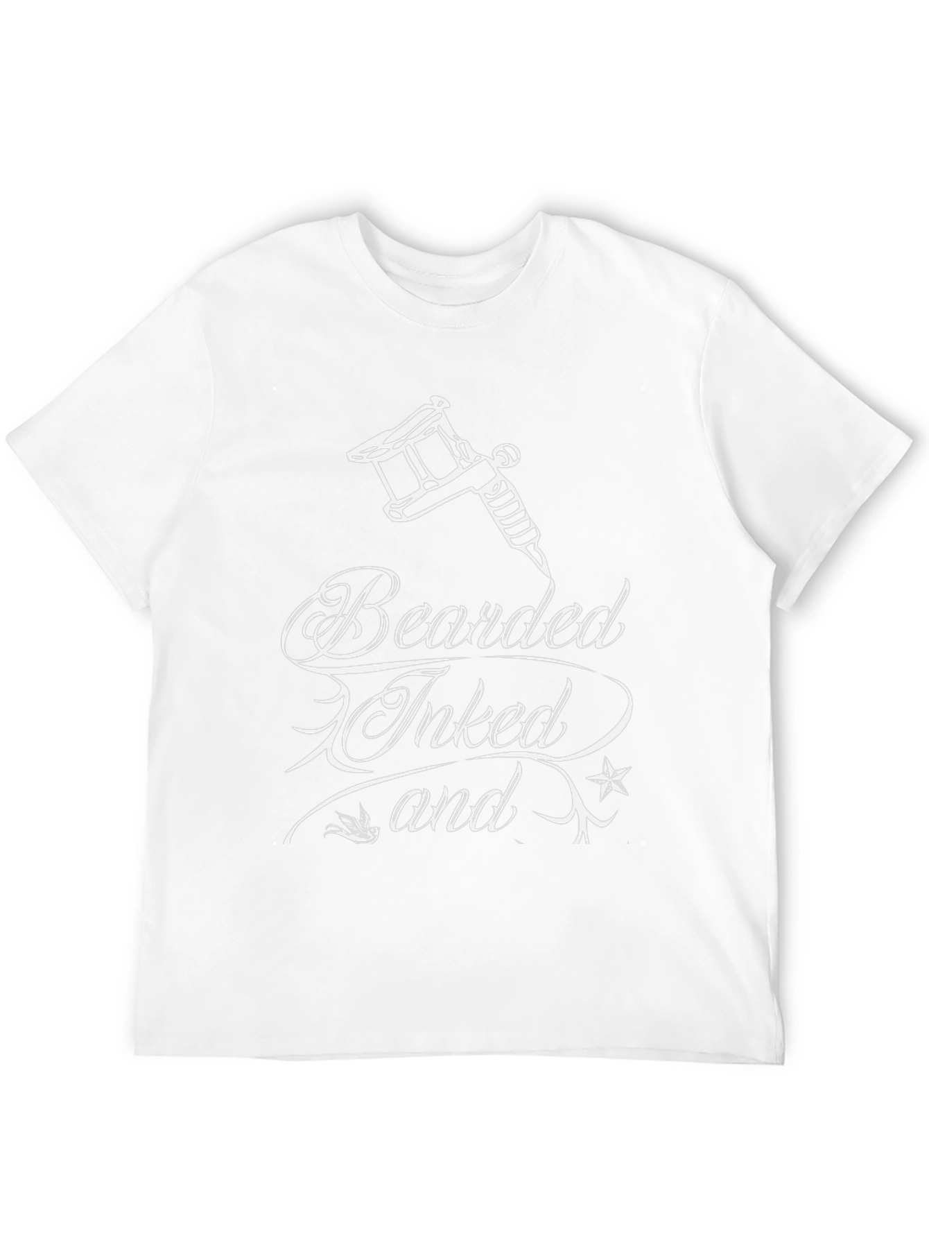 Bearded Inked Tee - Tattoo Lovers Black T-Shirt