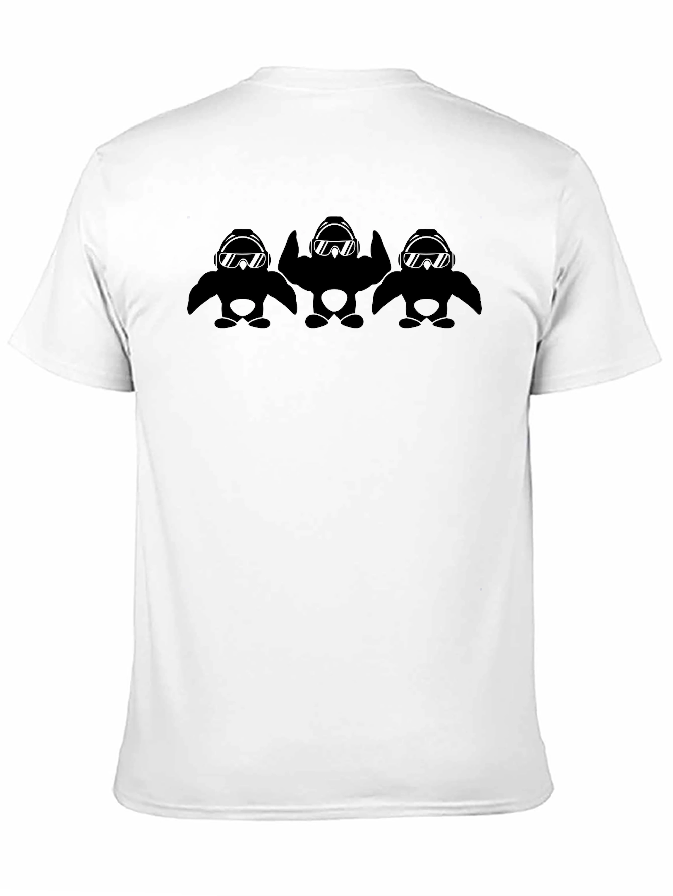Penguin Squad Black T-Shirt - Cool Graphic Tee