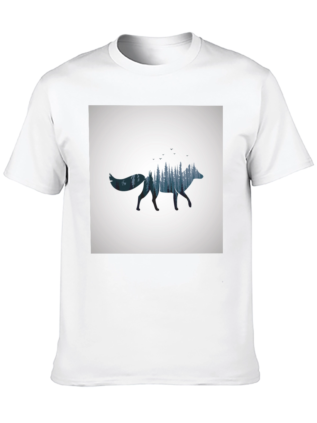 Nature Fox Graphic Tee - Black T-Shirt
