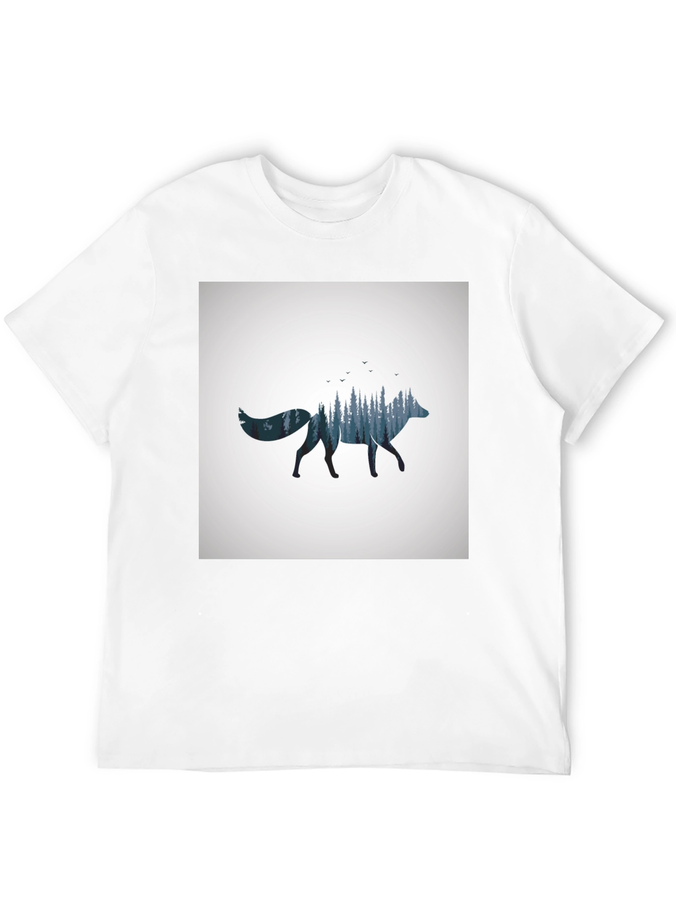 Nature Fox Graphic Tee - Black T-Shirt