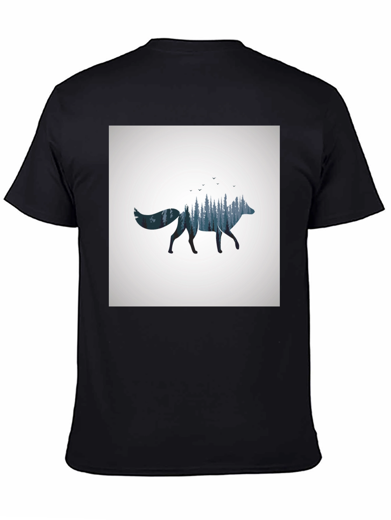 Nature Fox Graphic Tee - Black T-Shirt