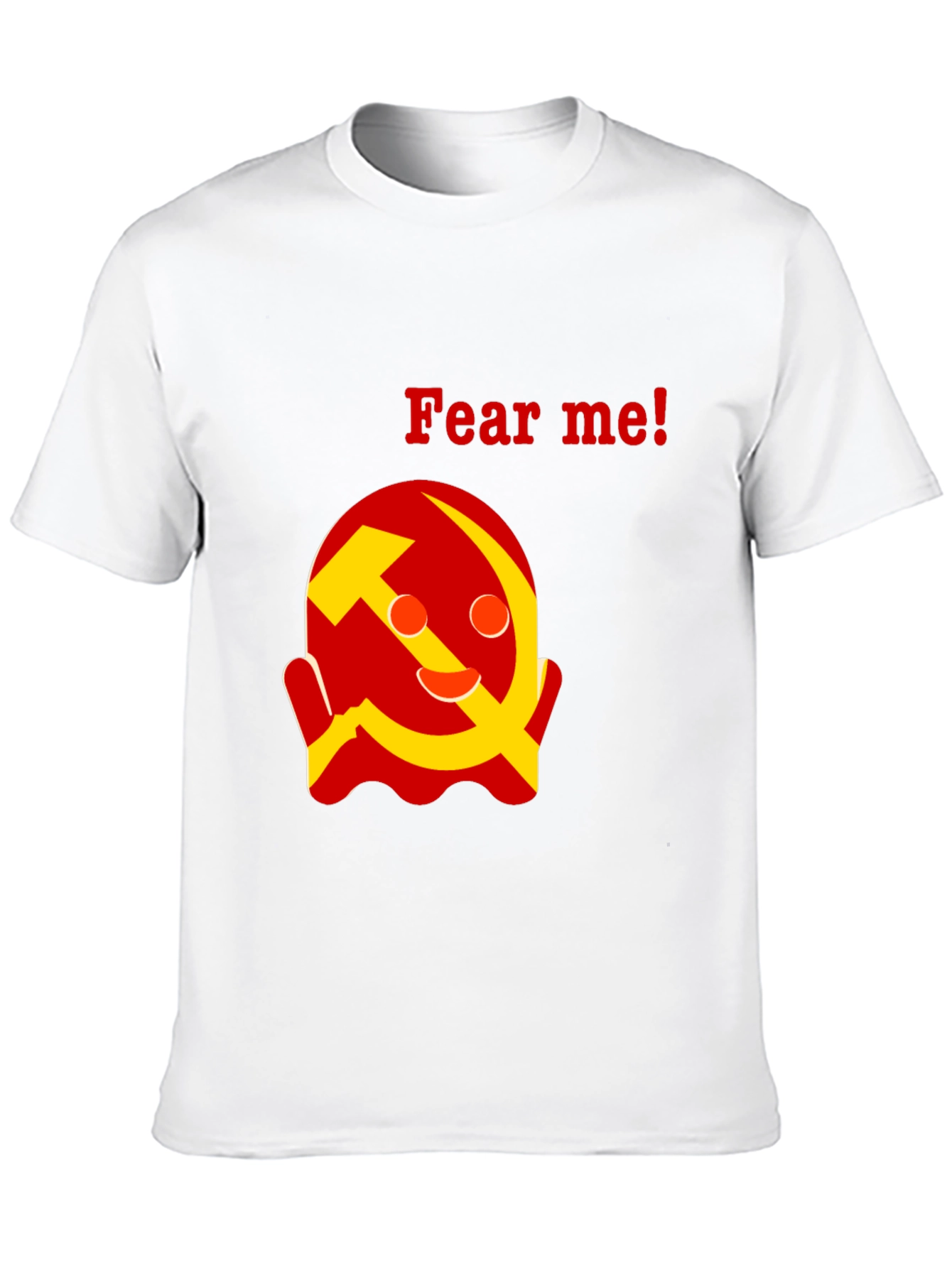 Fear Me! Communist Ghost Black T-shirt