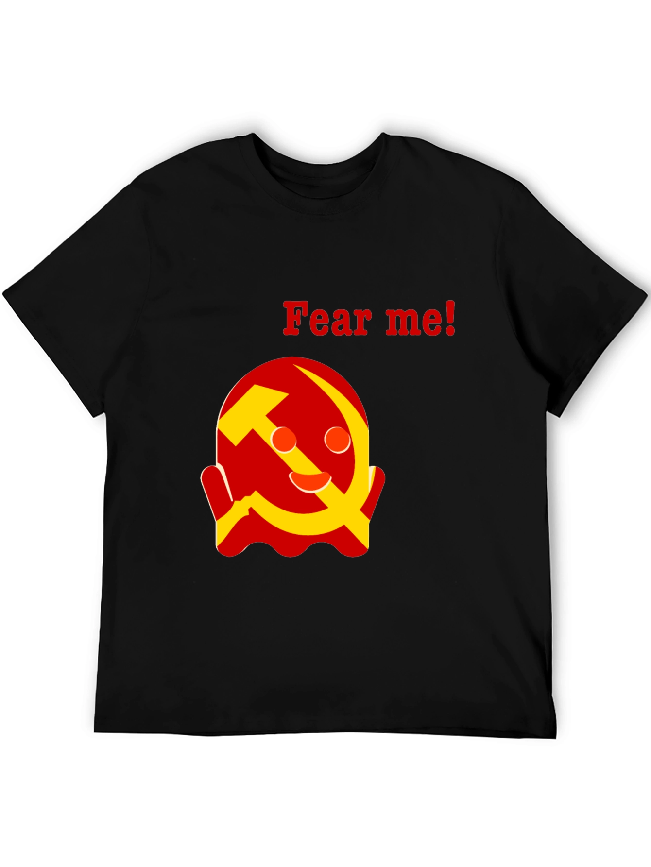 Fear Me! Communist Ghost Black T-shirt