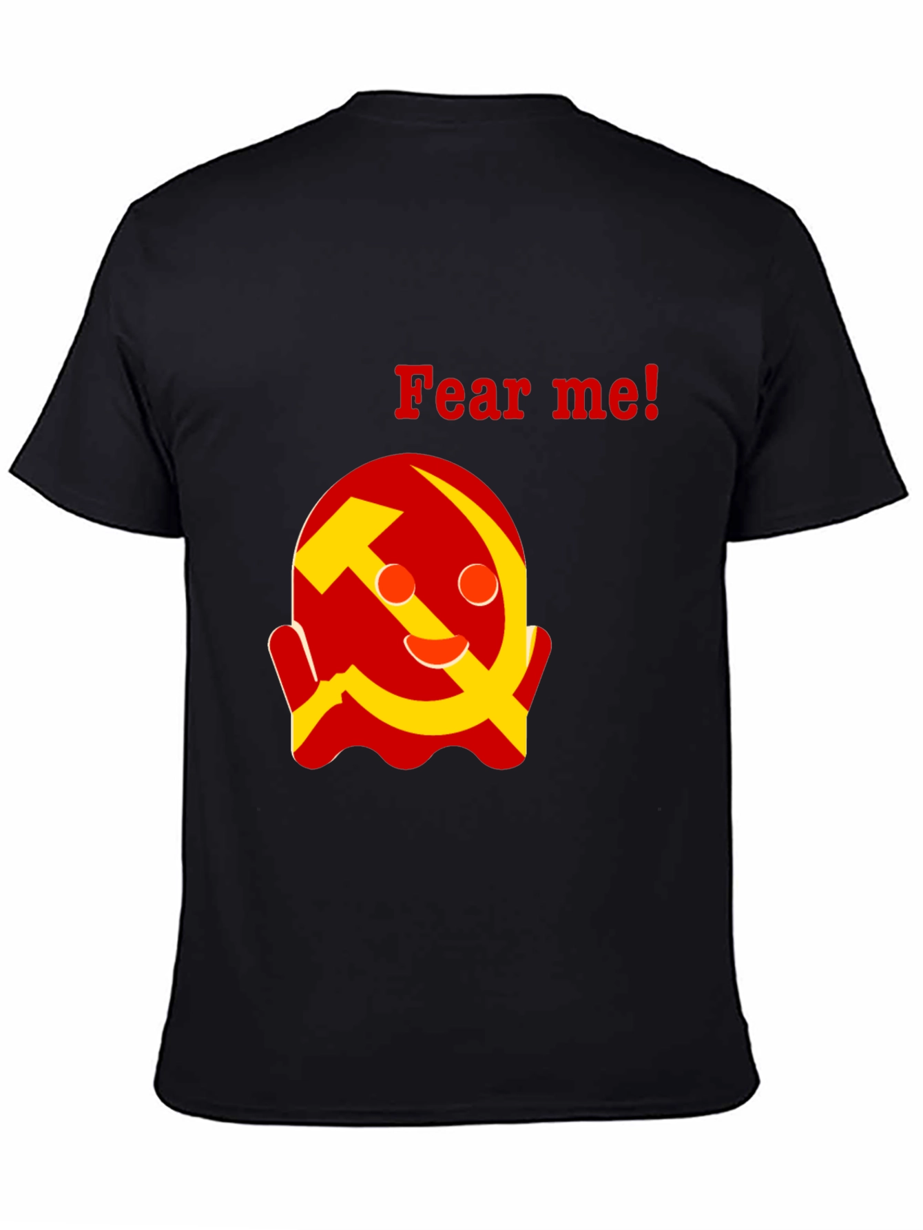 Fear Me! Communist Ghost Black T-shirt