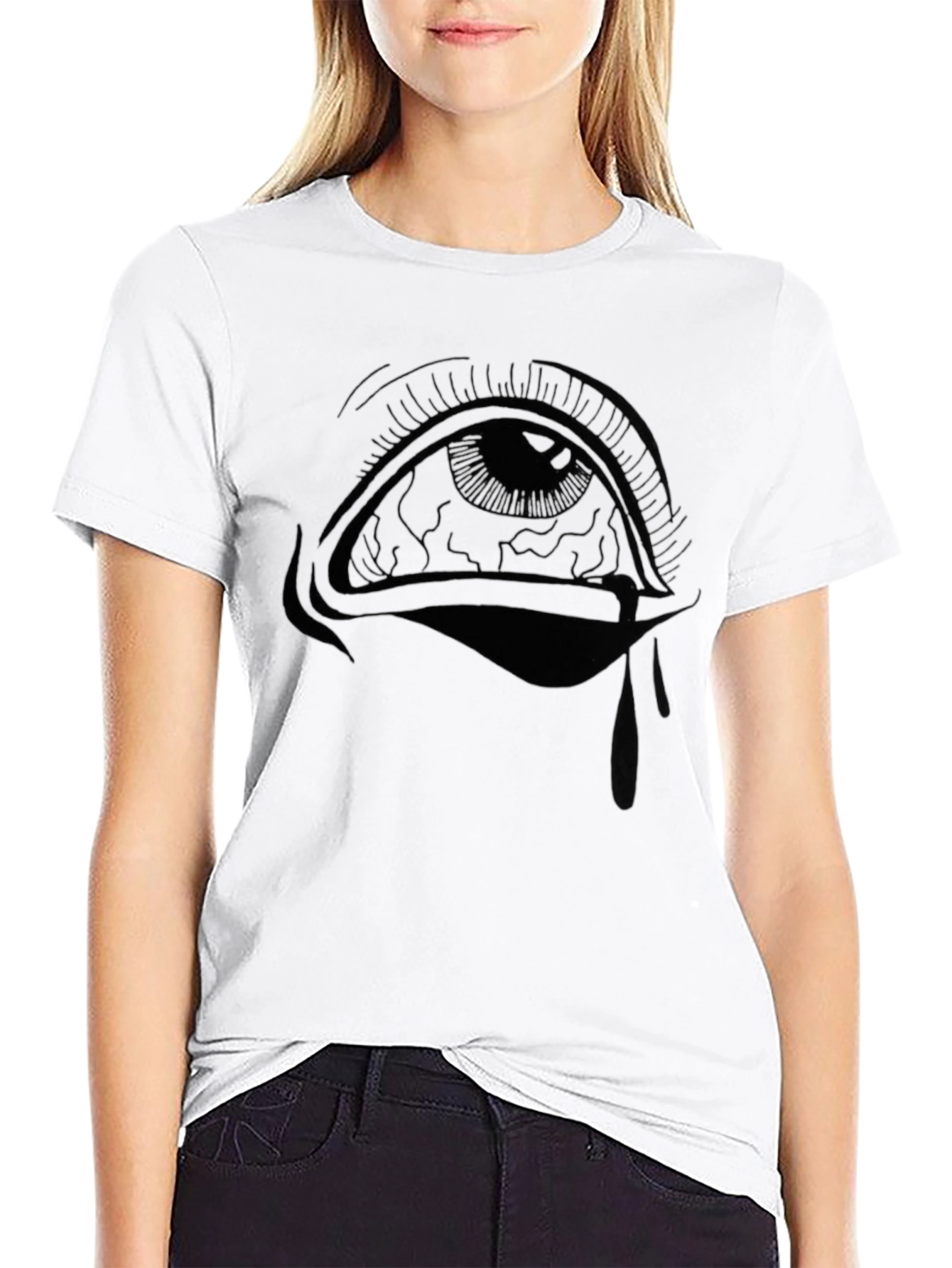 Tearful Eye Graphic Tee - All Seeing Eye Shirt