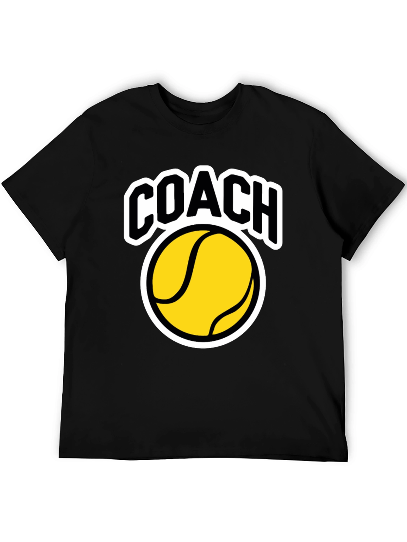 Coach Tennis Ball Graphic T-Shirt - Black