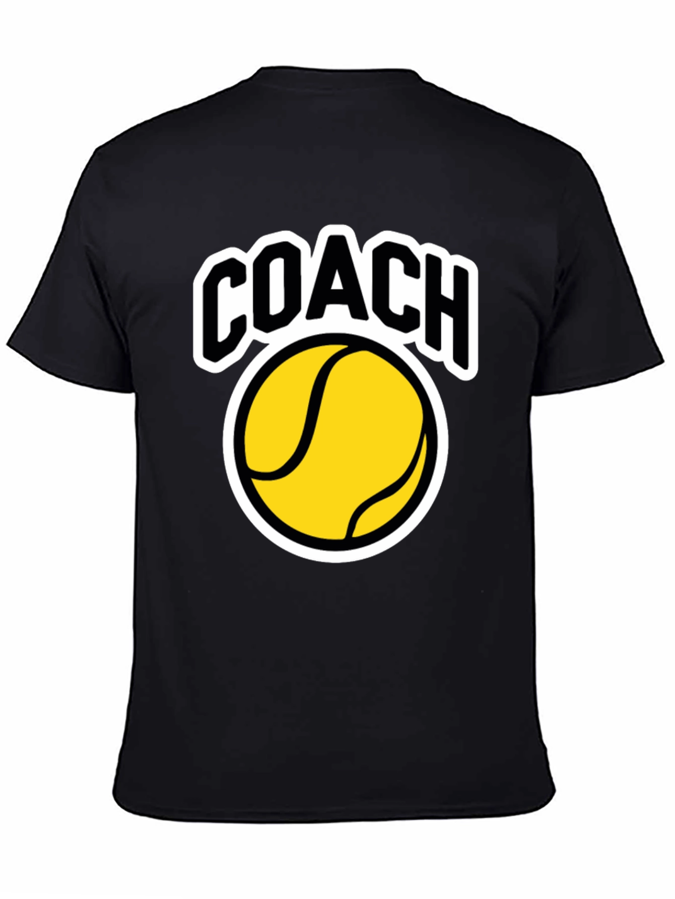Coach Tennis Ball Graphic T-Shirt - Black