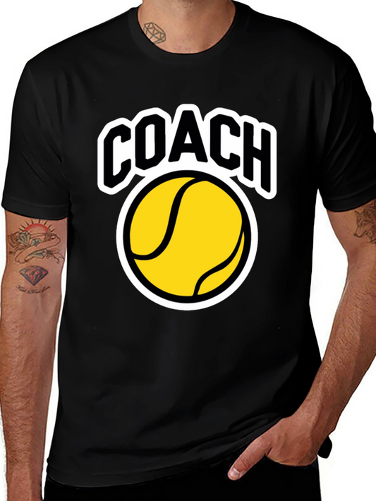 Coach Tennis Ball Graphic T-Shirt - Black