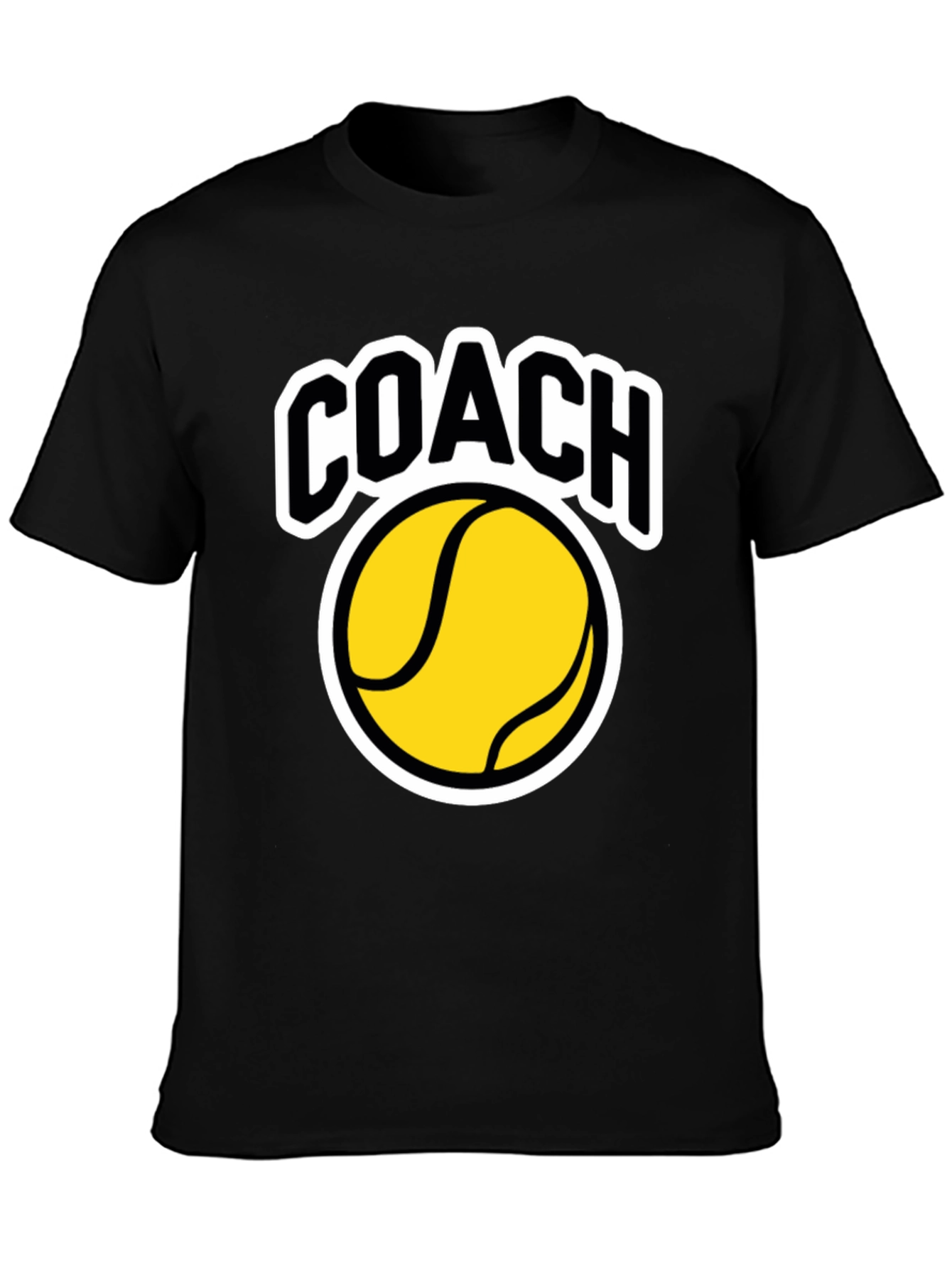 Coach Tennis Ball Graphic T-Shirt - Black