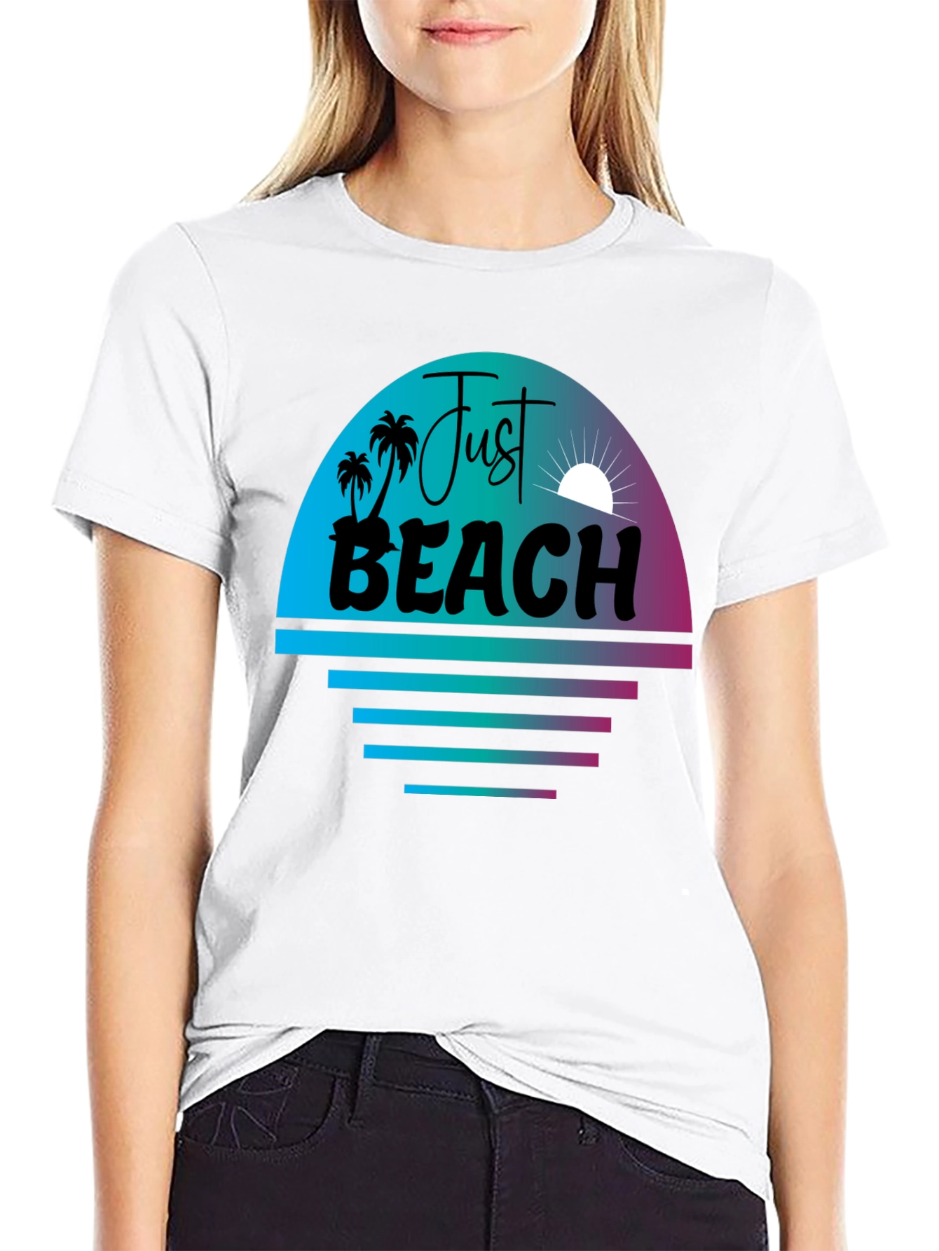 Just Beach Graphic Tee - Summer Vibes