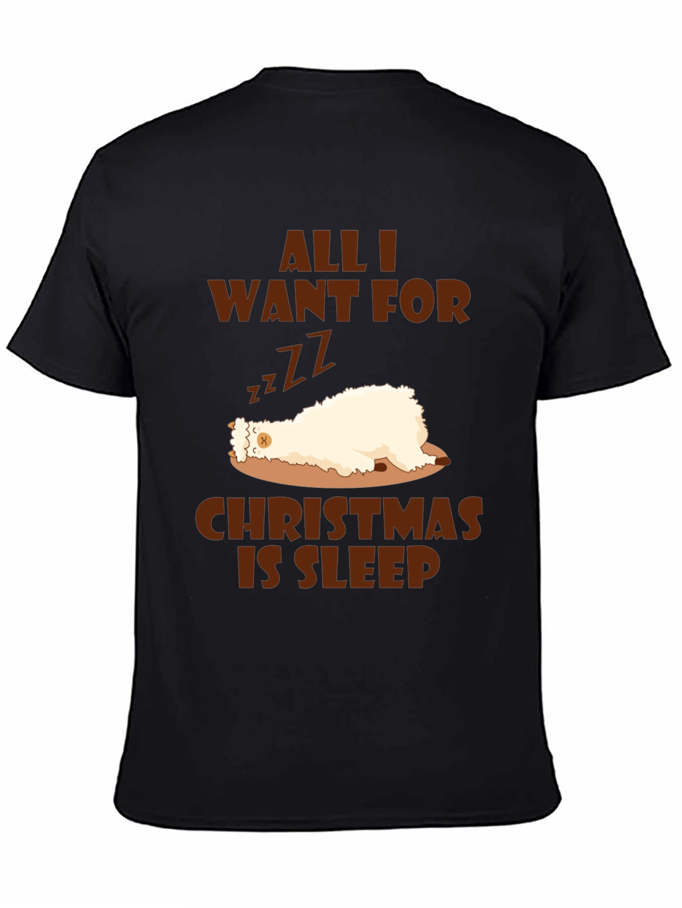 Funny Christmas Sleepy Llama T-Shirt