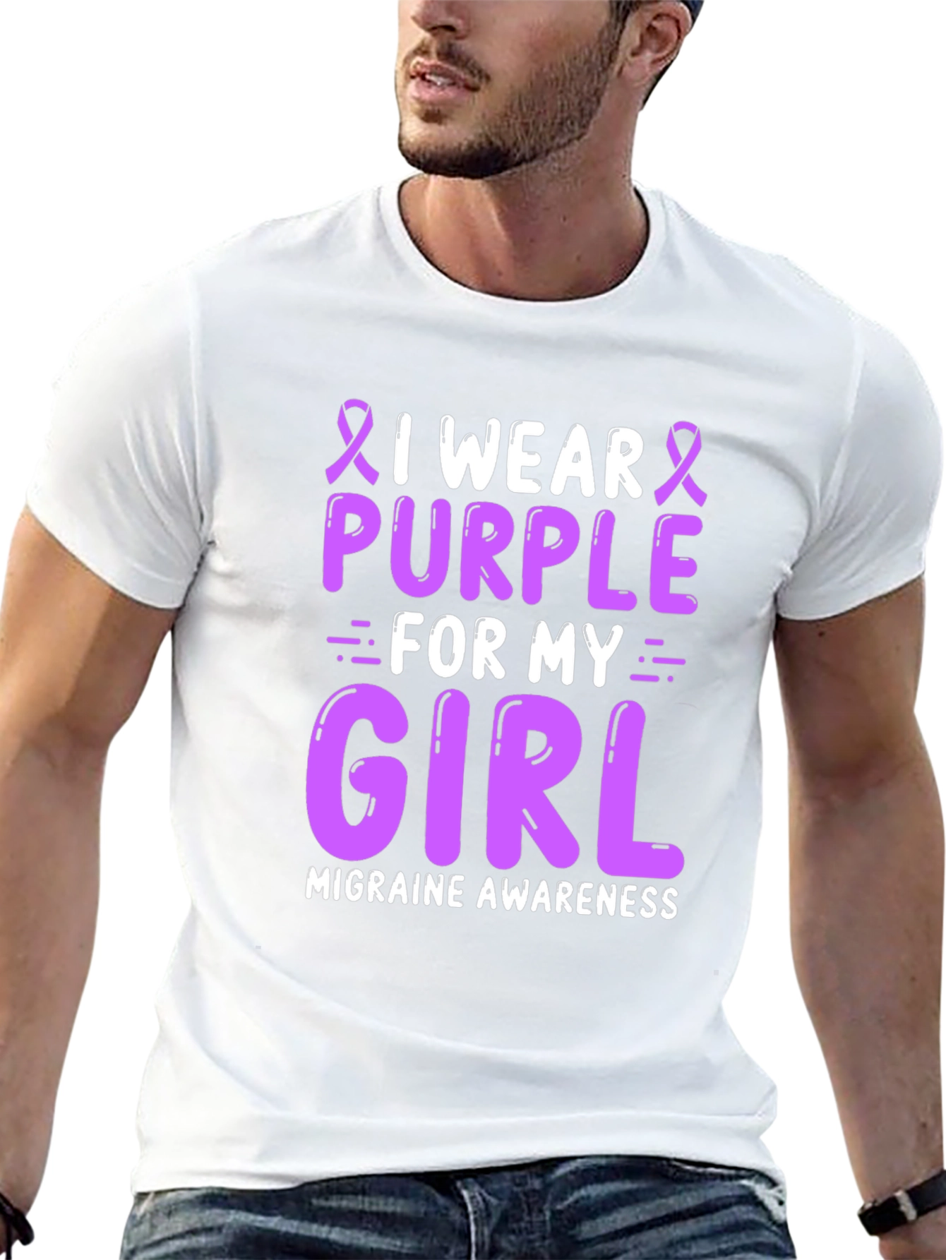 Purple Migraine Awareness Graphic Tee