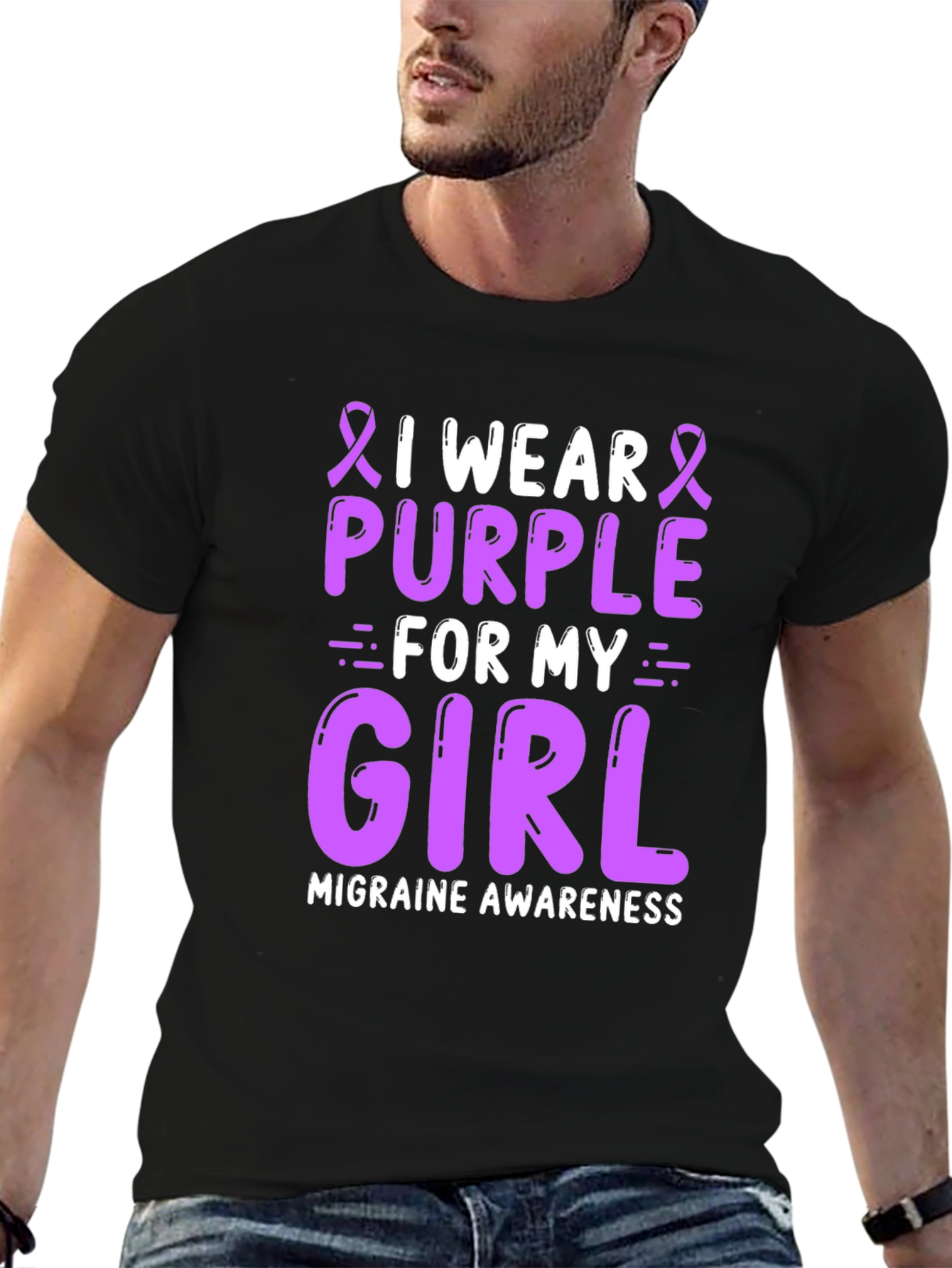 Purple Migraine Awareness Graphic Tee