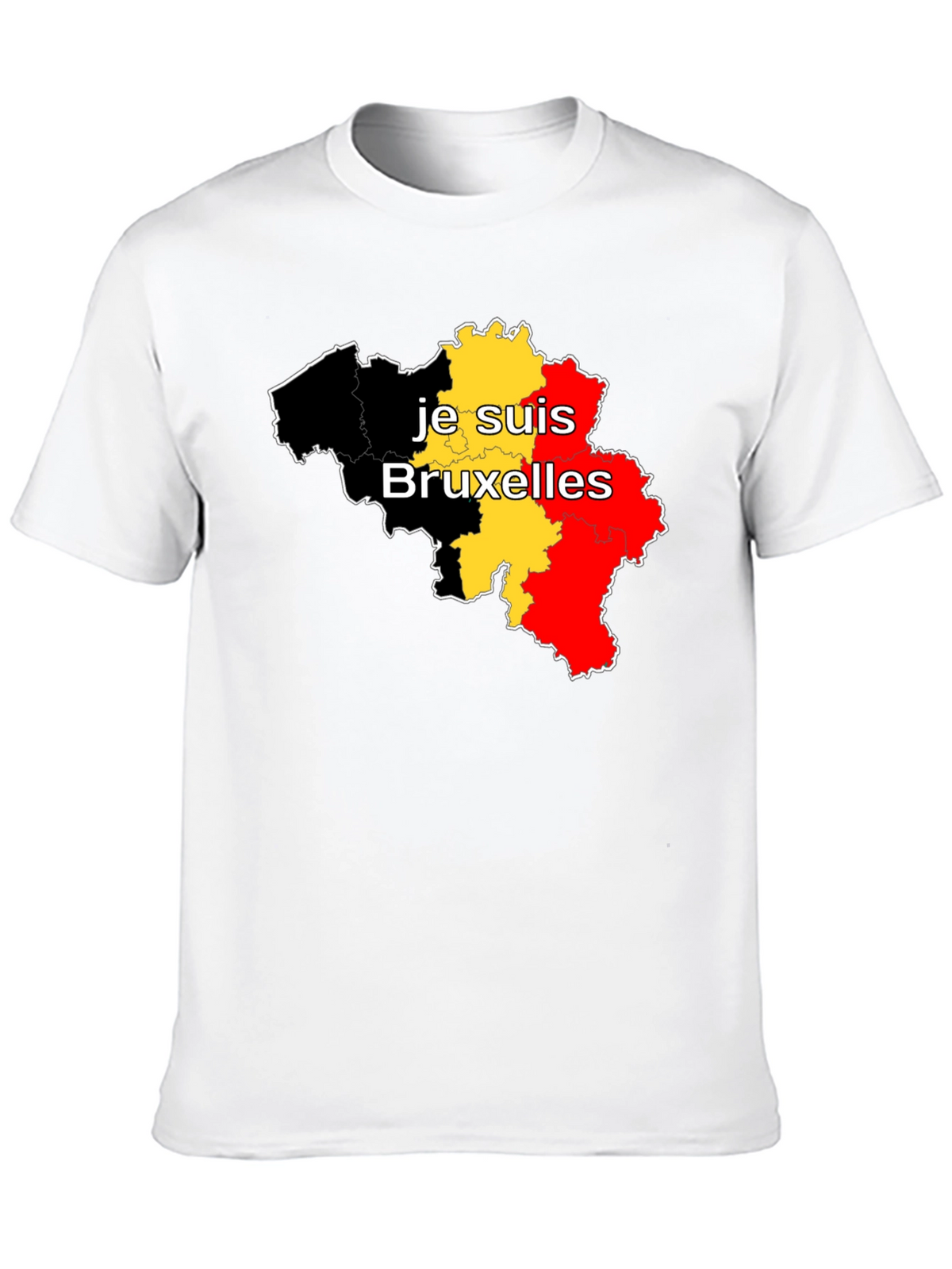 Je Suis Bruxelles Belgium Flag T-Shirt