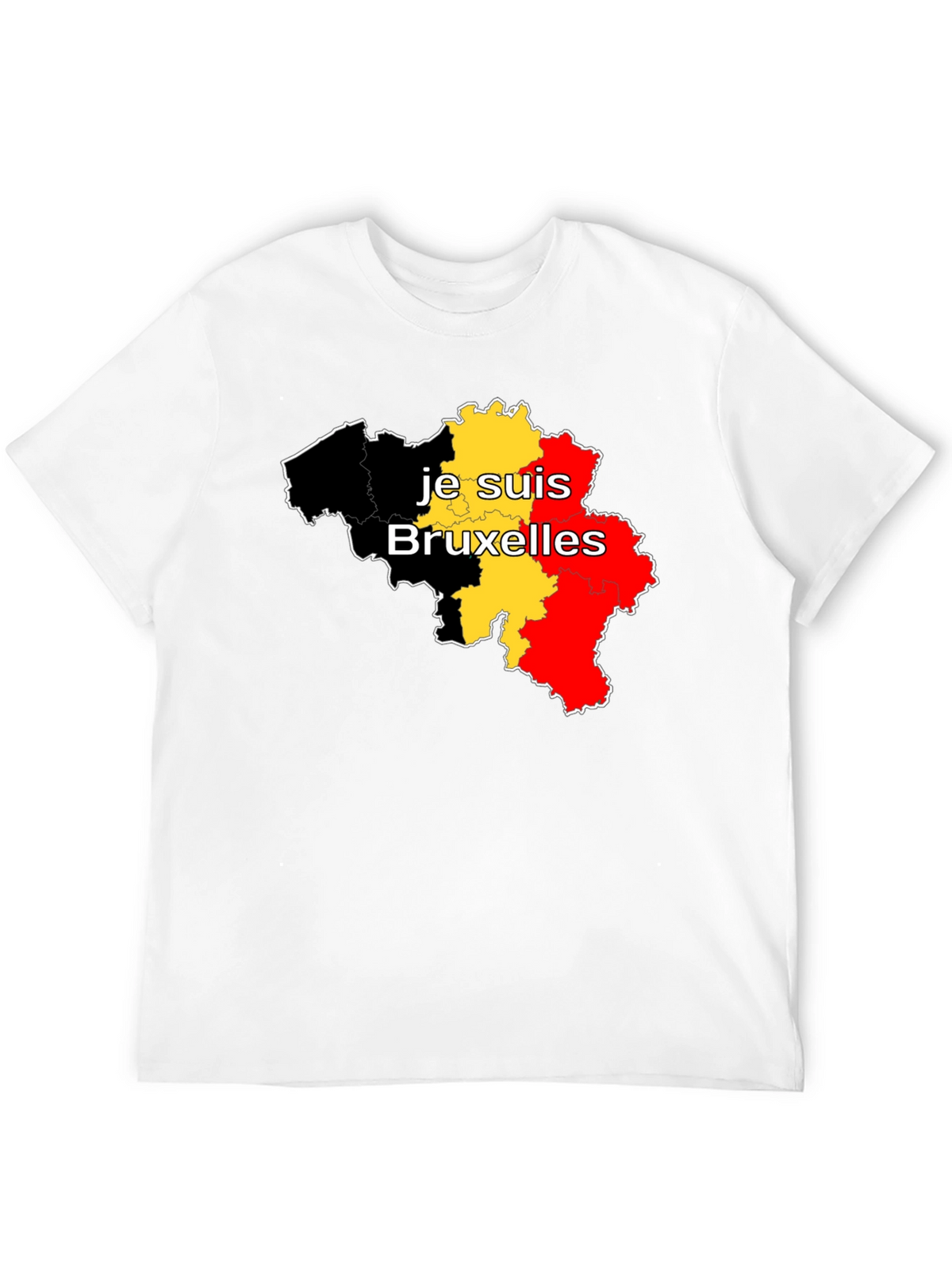 Je Suis Bruxelles Belgium Flag T-Shirt