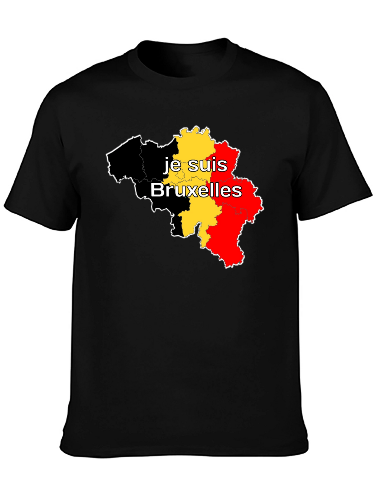 Je Suis Bruxelles Belgium Flag T-Shirt