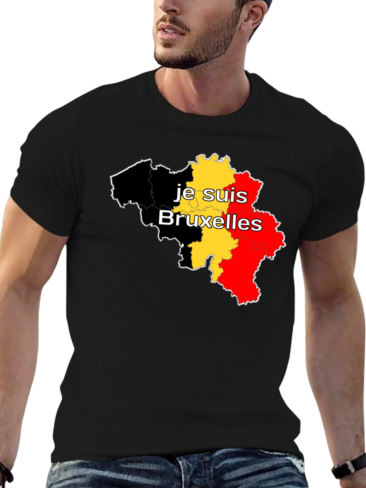 Je Suis Bruxelles Belgium Flag T-Shirt