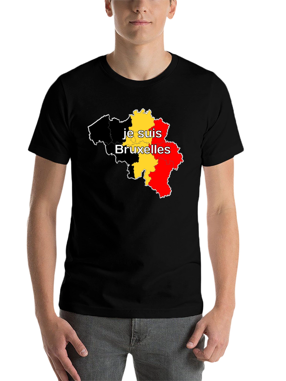 Je Suis Bruxelles Belgium Flag T-Shirt