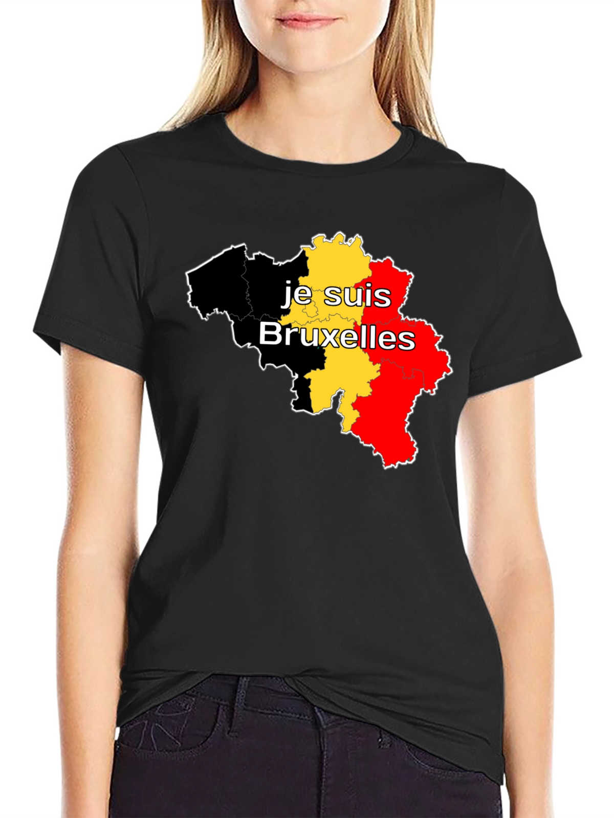Je Suis Bruxelles Belgium Flag T-Shirt