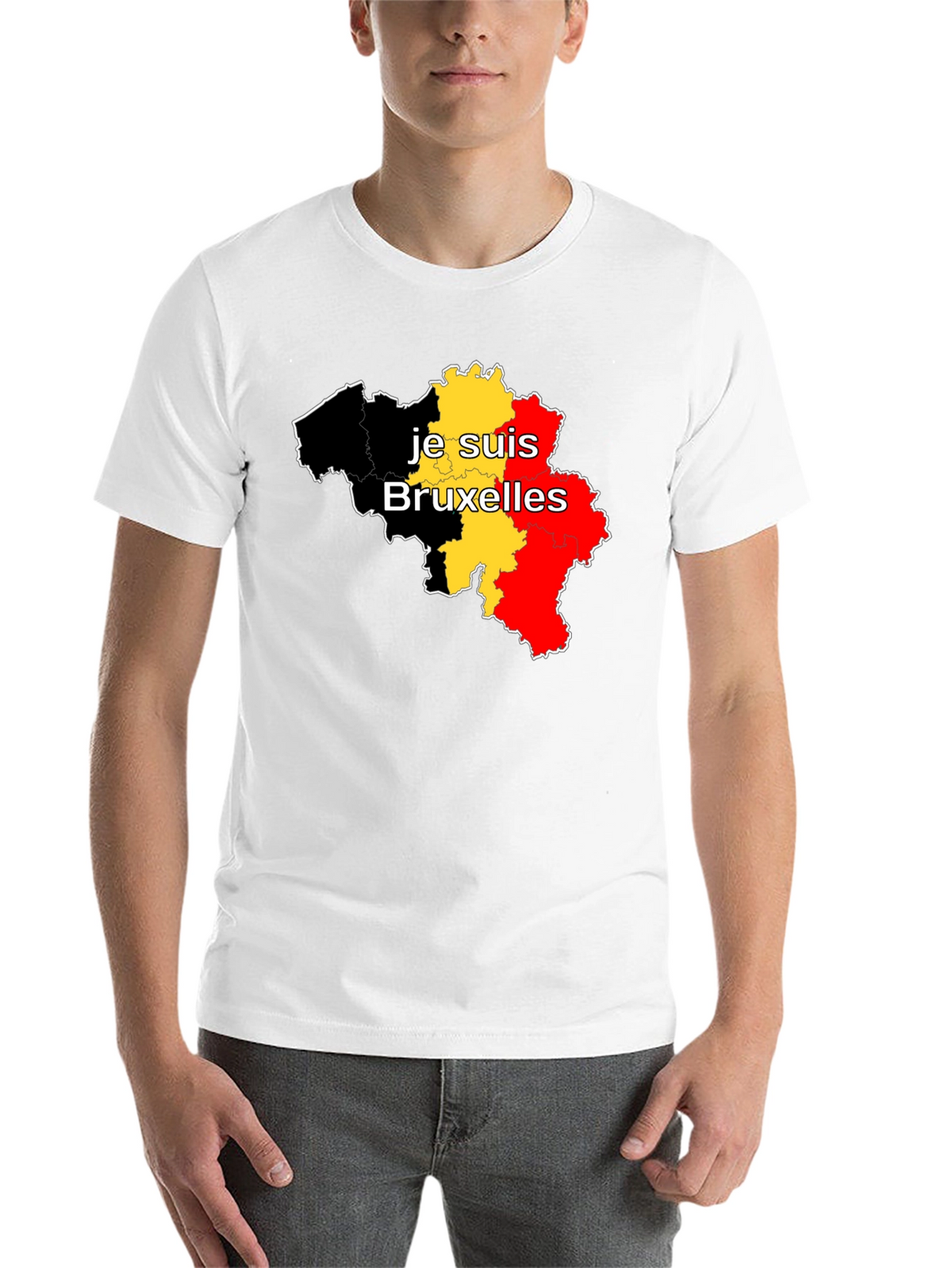 Je Suis Bruxelles Belgium Flag T-Shirt
