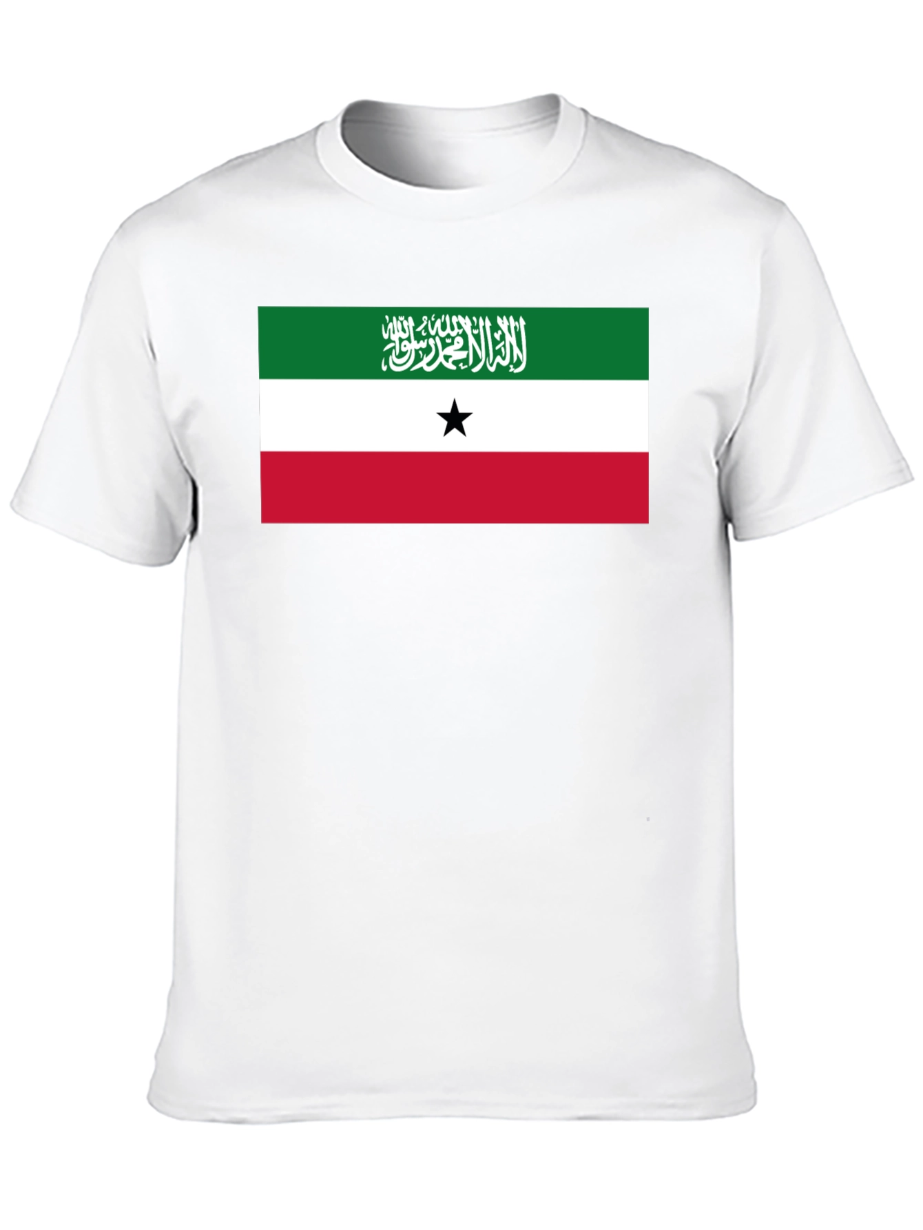 Somaliland Flag Graphic Black T-Shirt
