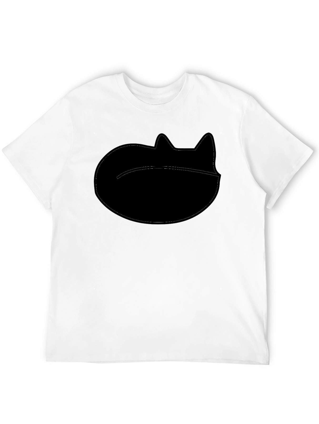 Cool Cat Silhouette Black T-Shirt