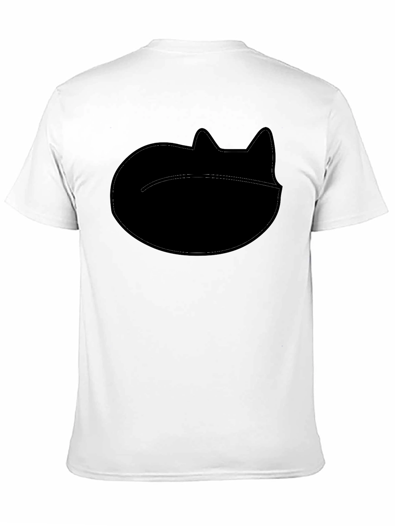 Cool Cat Silhouette Black T-Shirt