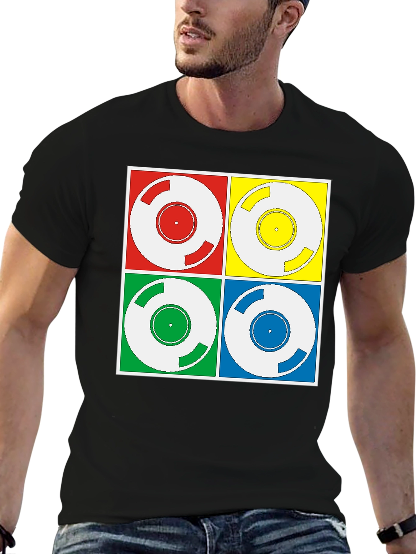 Retro Vinyl Record Graphic Tee