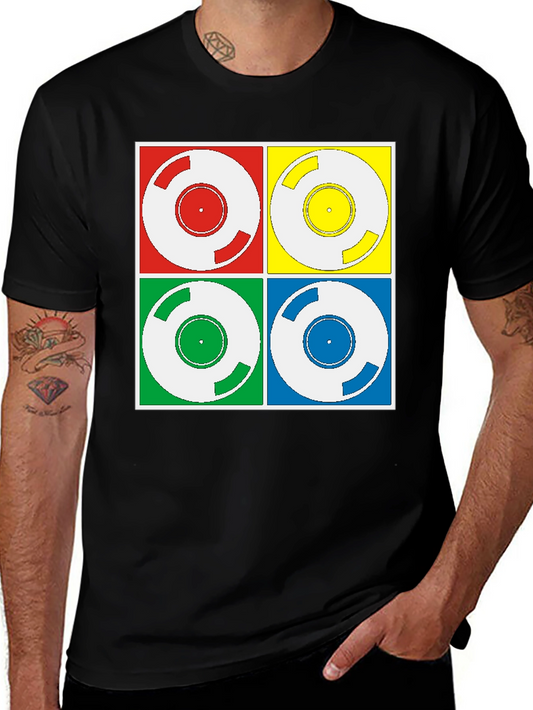 Retro Vinyl Record Graphic Tee