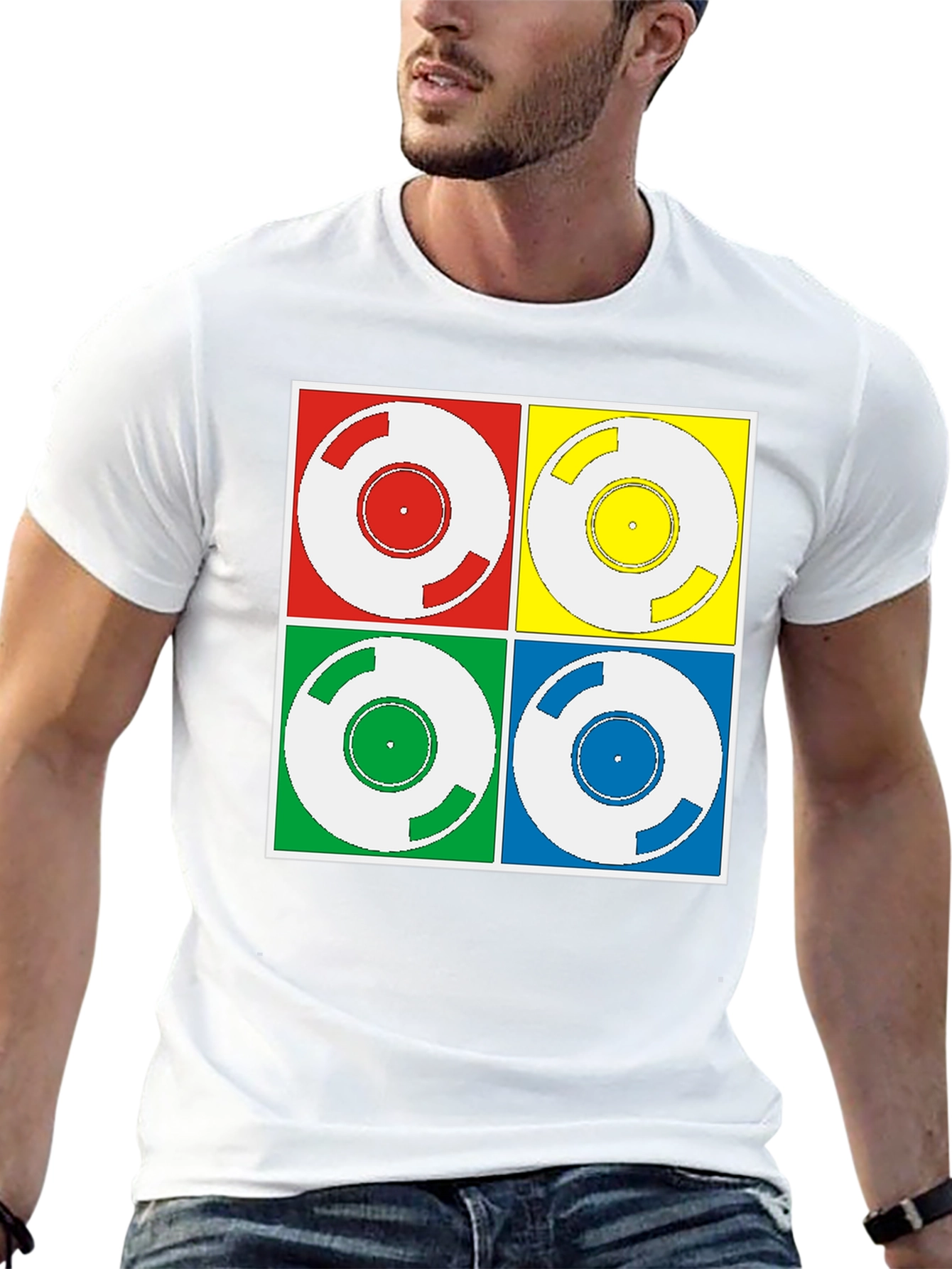 Retro Vinyl Record Graphic Tee