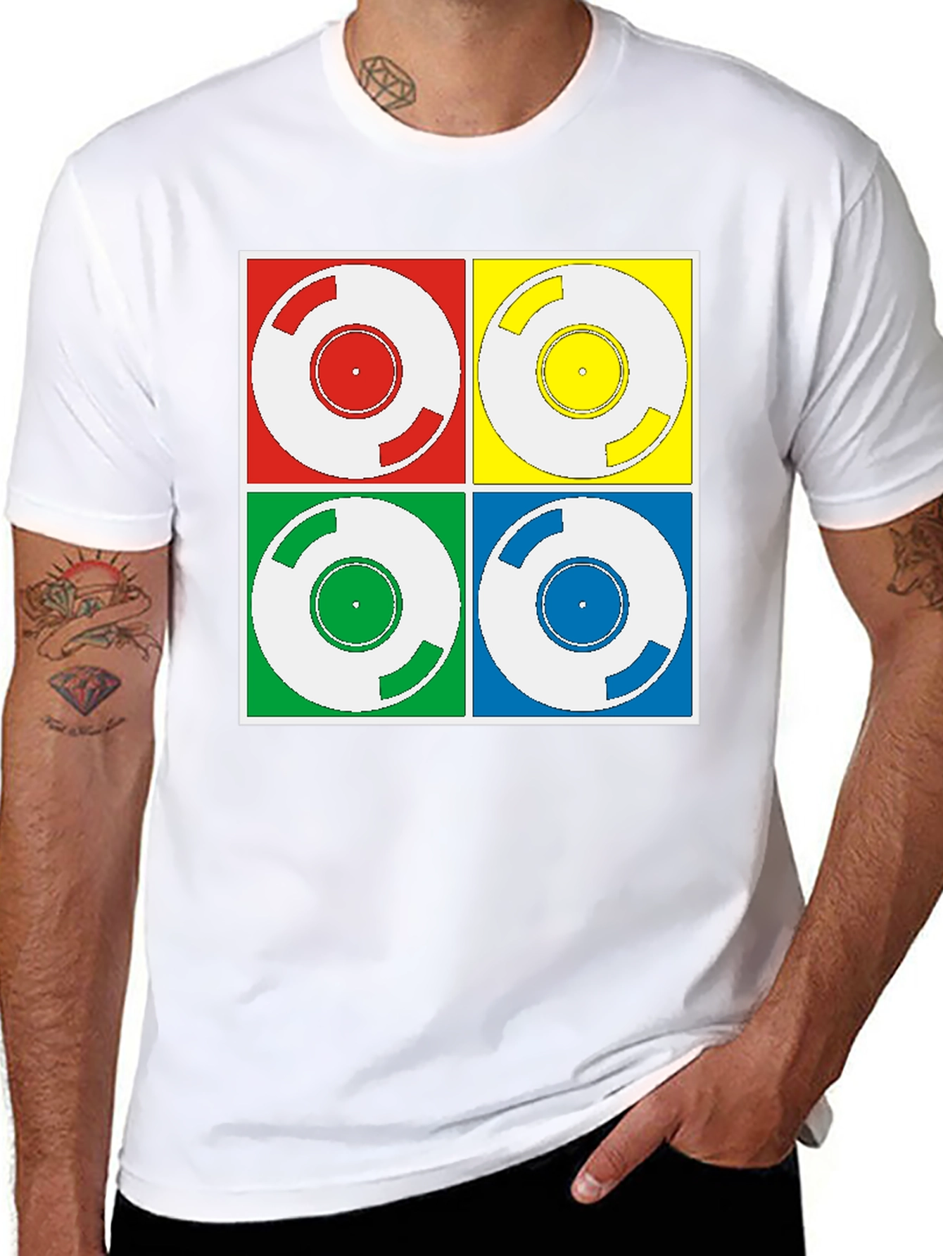 Retro Vinyl Record Graphic Tee