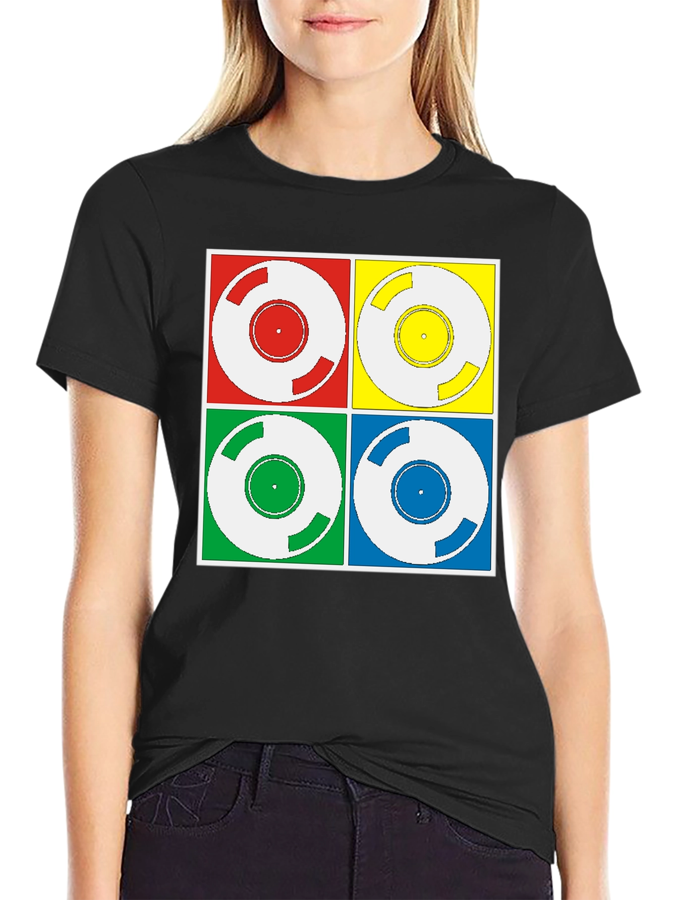 Retro Vinyl Record Graphic Tee