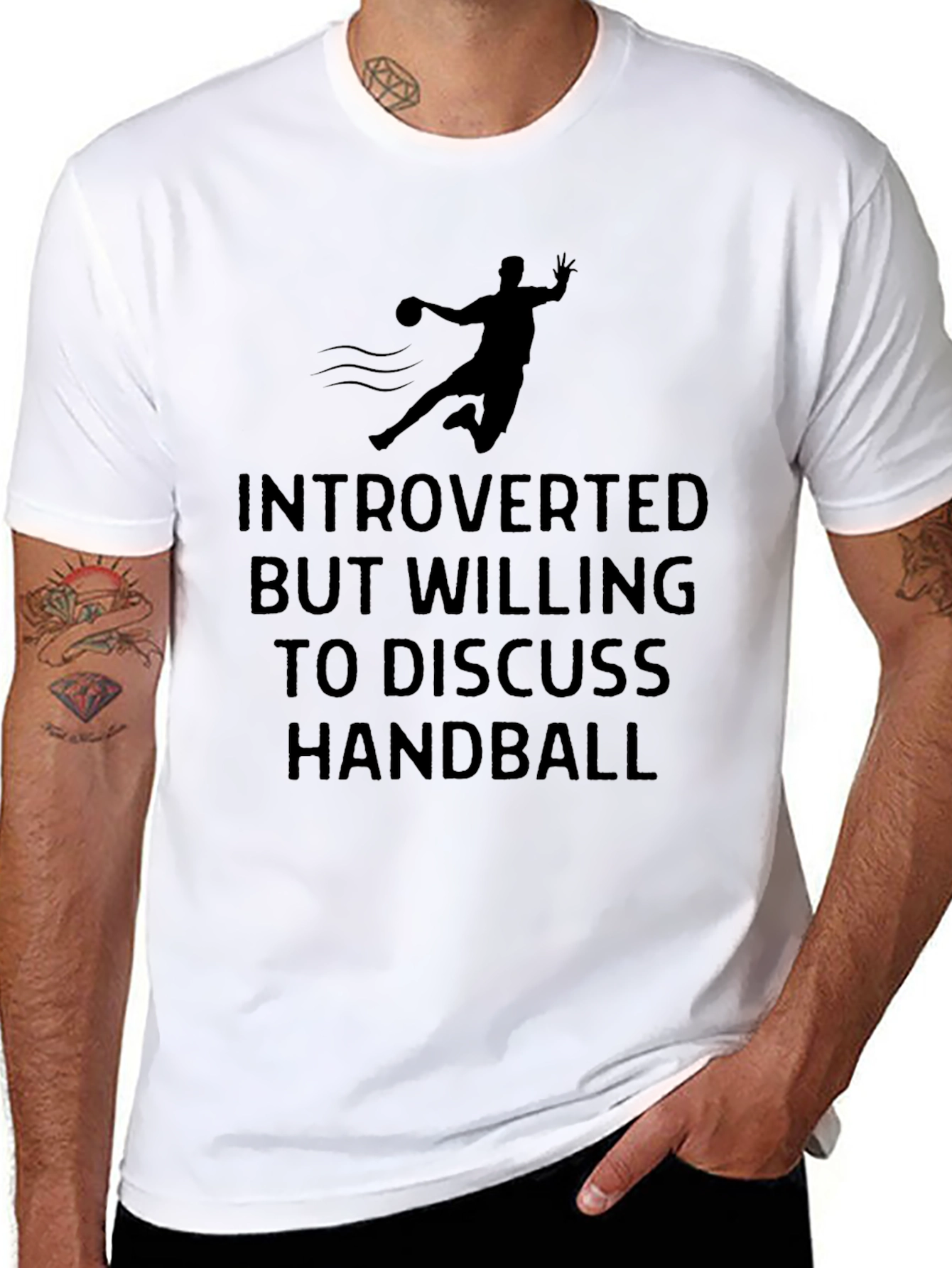 Introverted Handball Enthusiast T-Shirt